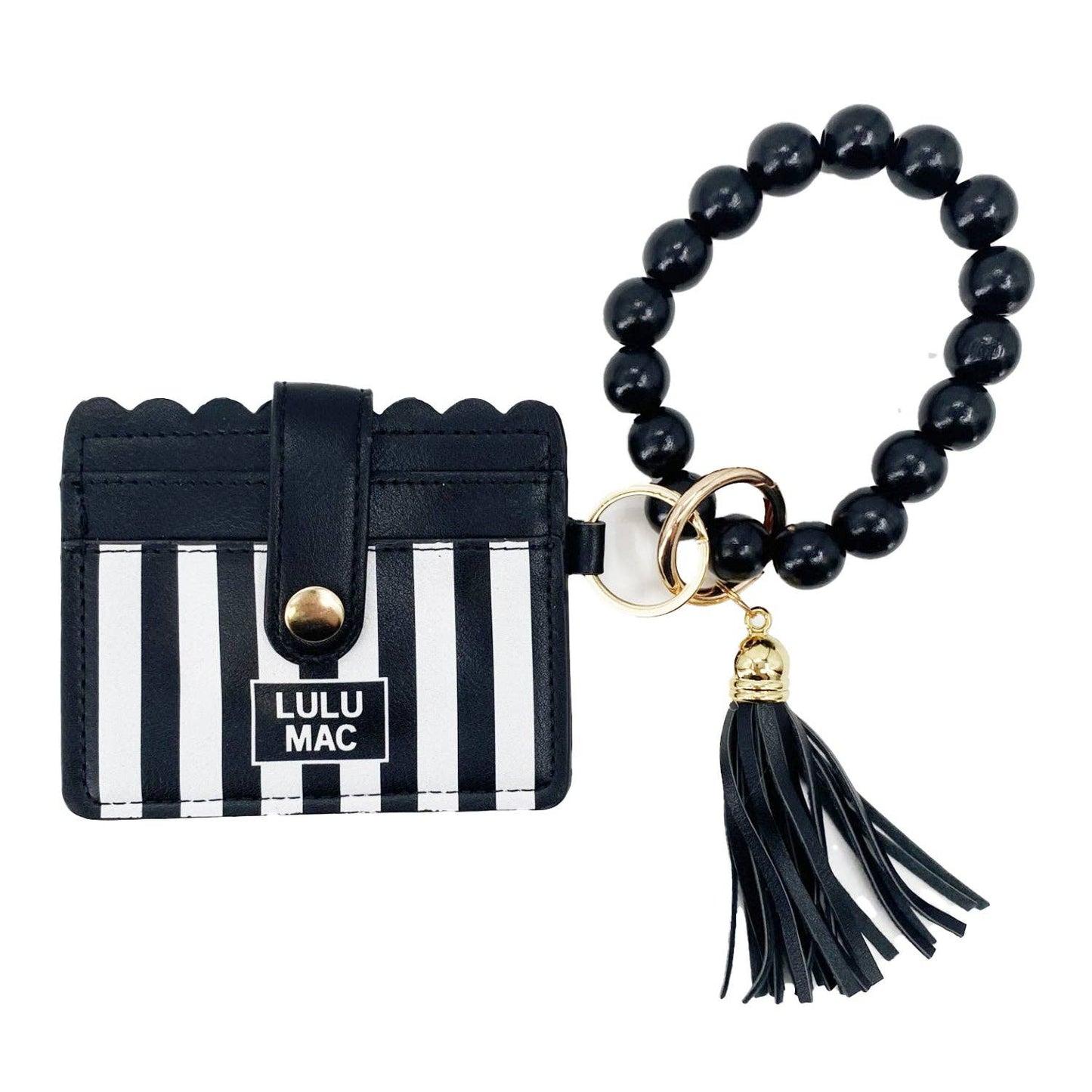 Beaded Wristlet ID Wallet Lulu Mac