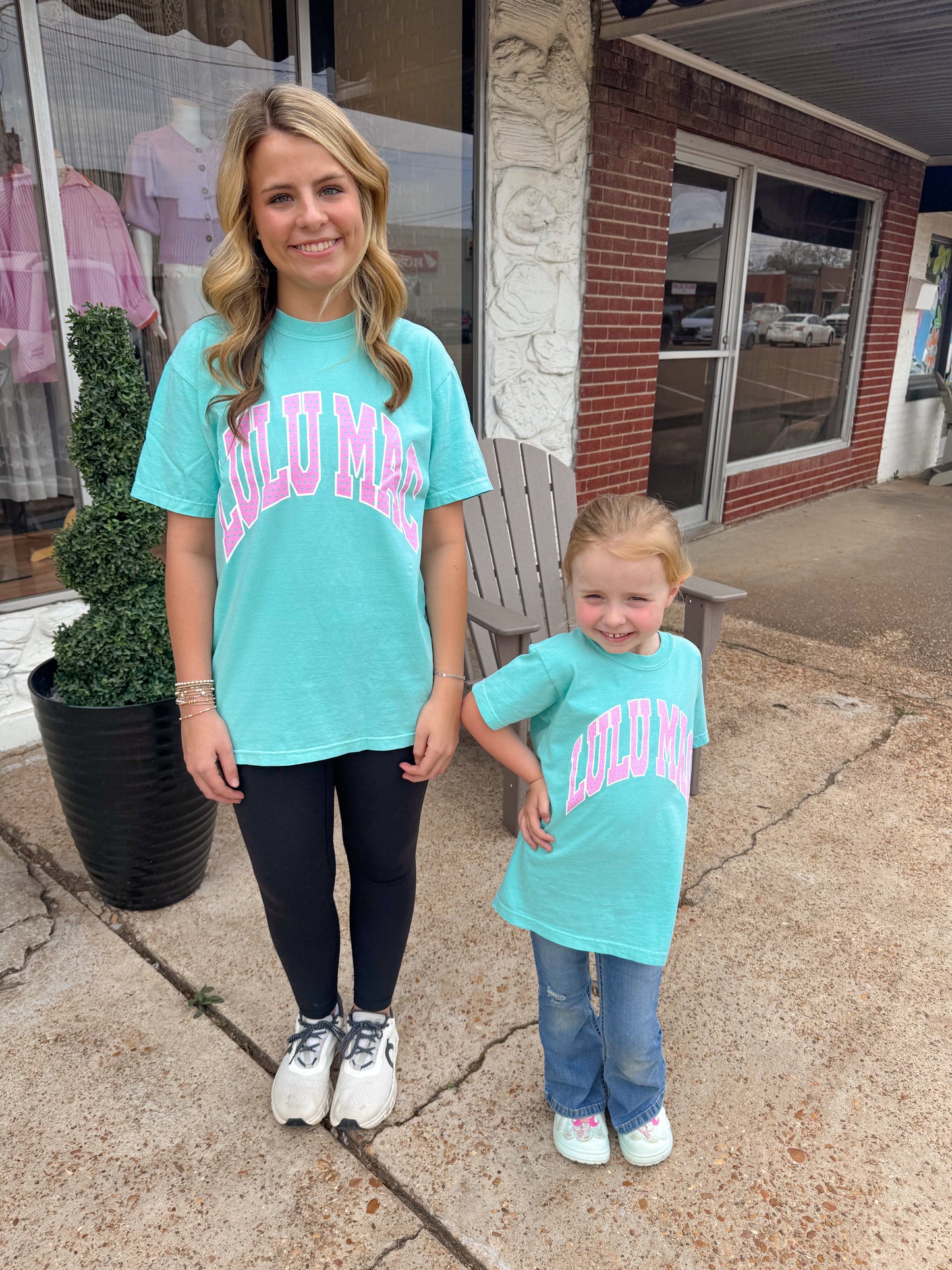 Lulu Mac Mint Polka Dot Tees