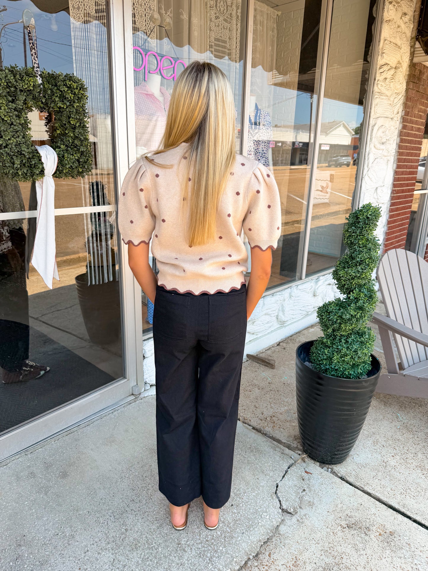 Spotted Scallop Sweater