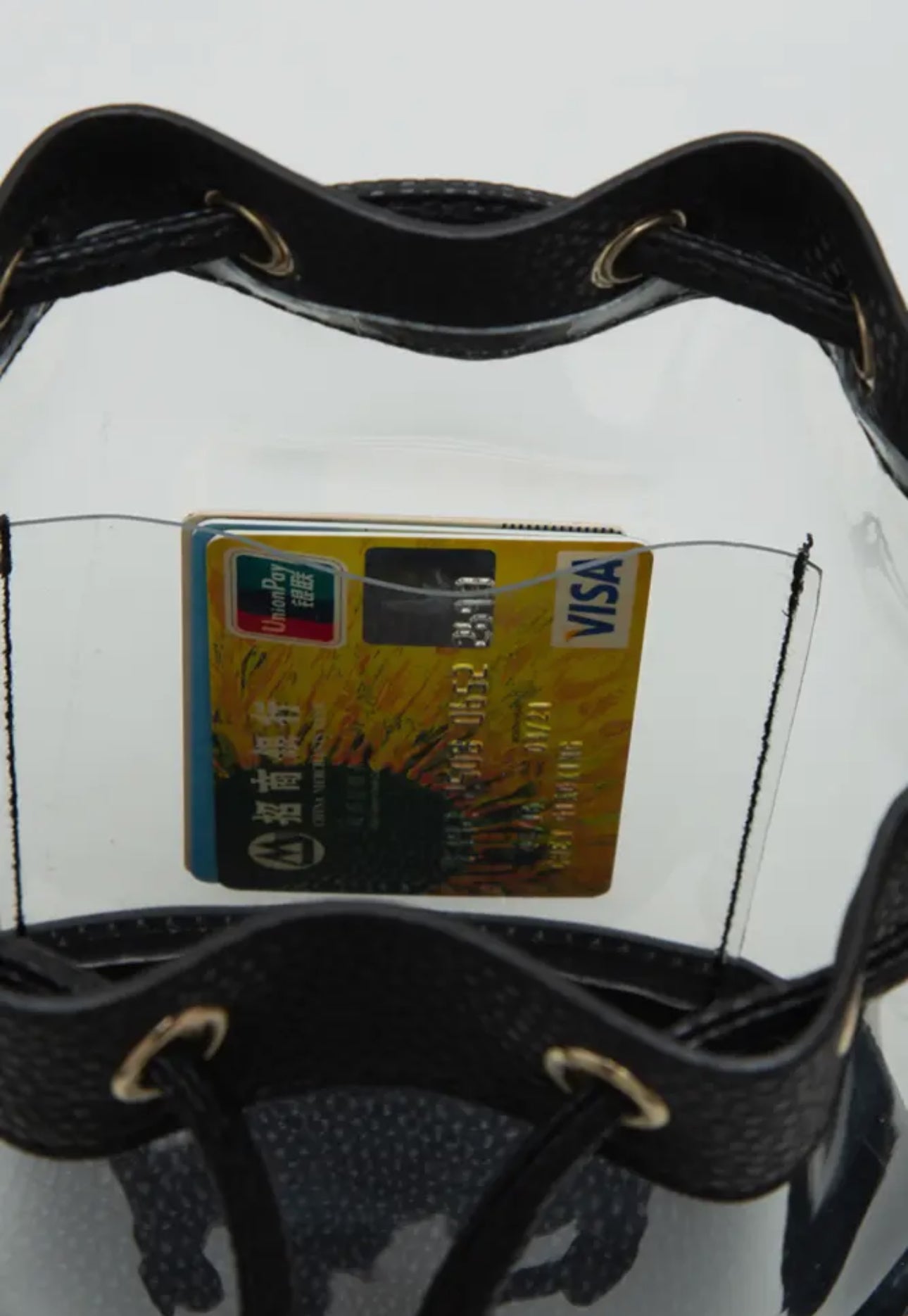 Clear Crossbody Bucket Bag