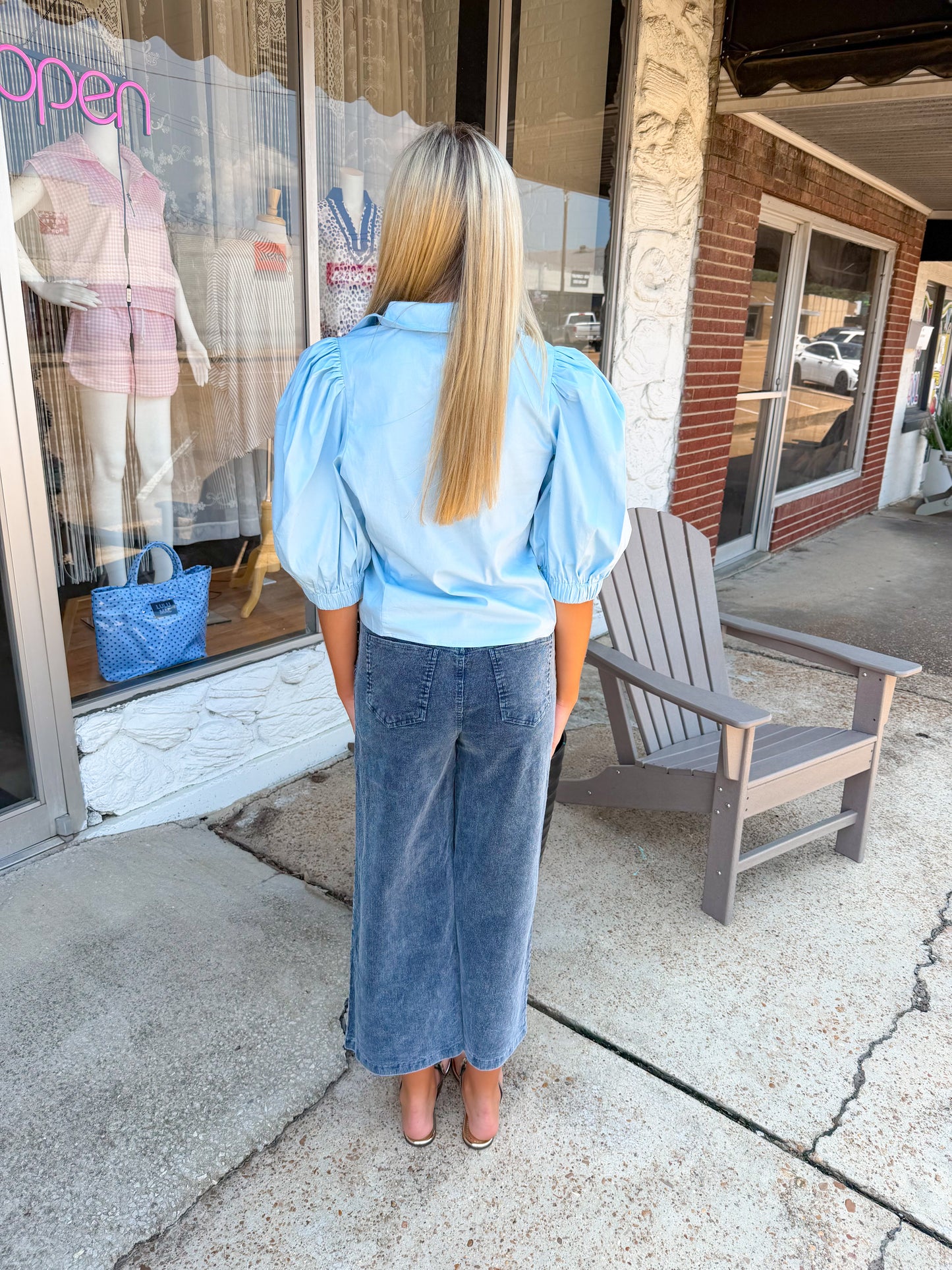 Powder Blue Top