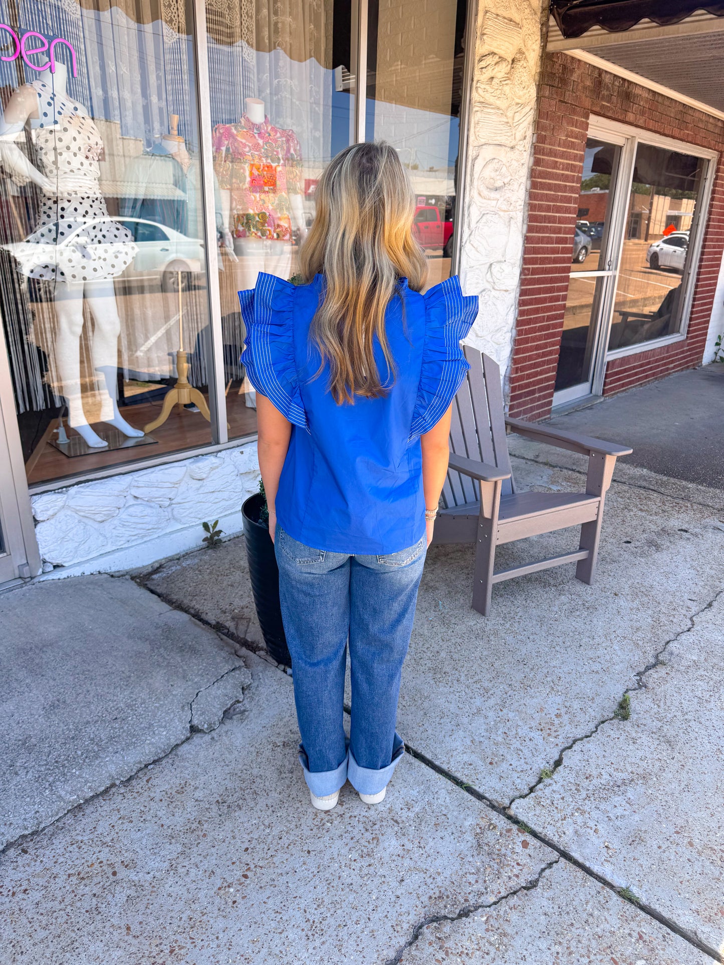 Bold and Blue Top