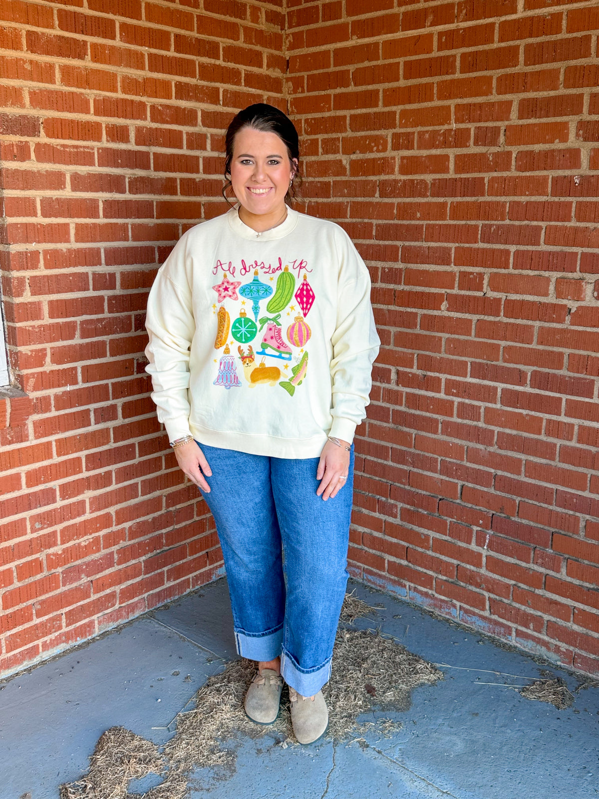 All Dressed Up Christmas Sweatshirt