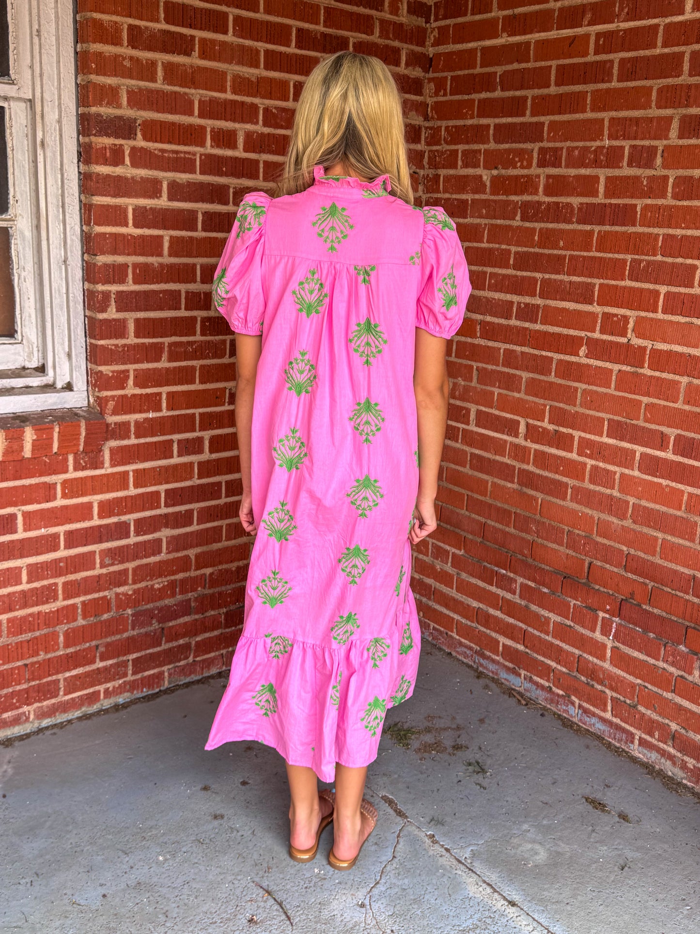Sweet Watermelon Midi Dress
