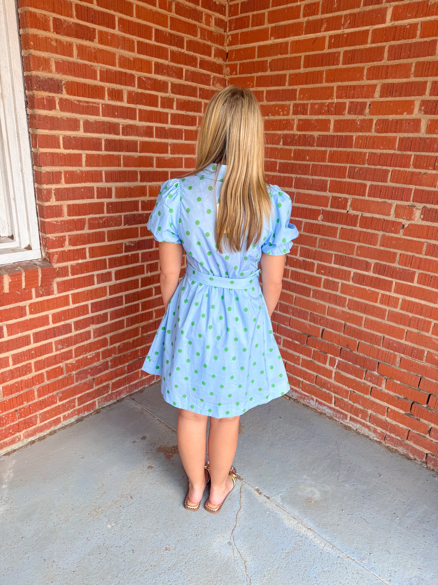 Coastal Chic Polka Mini Dress