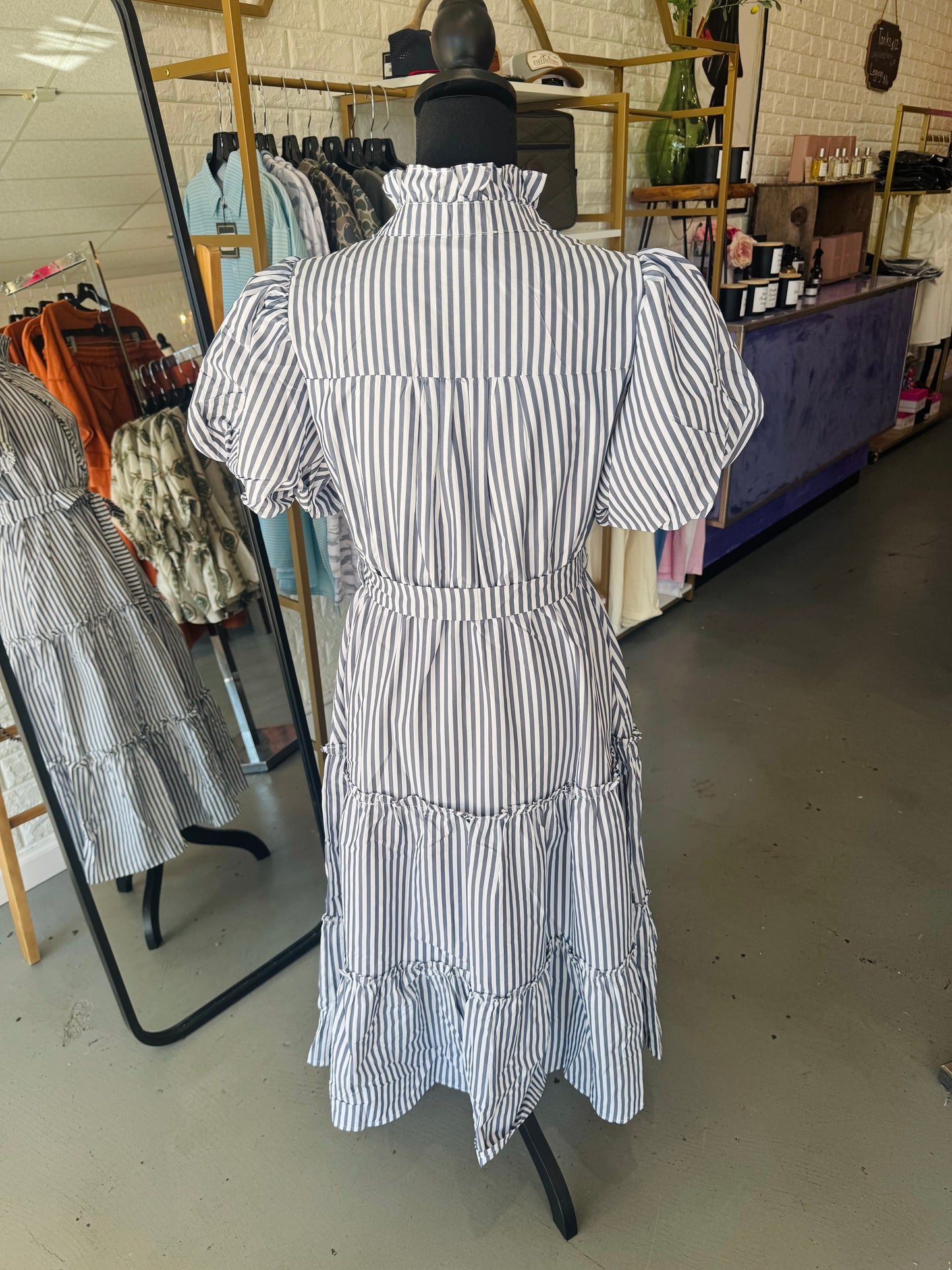 Navy Stripe Dress