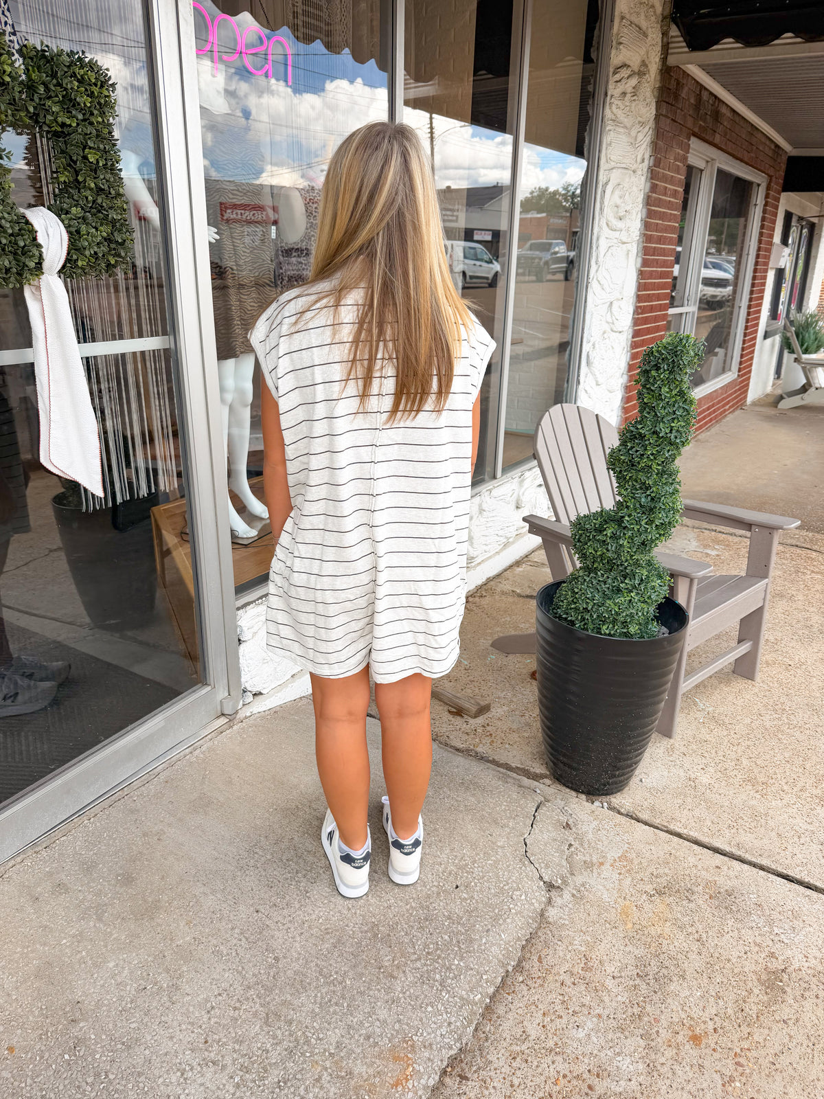 Oversized Stripe Romper