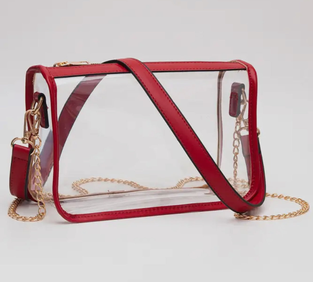 Clear Rectangle Stadium Purse (Multiple Colors)