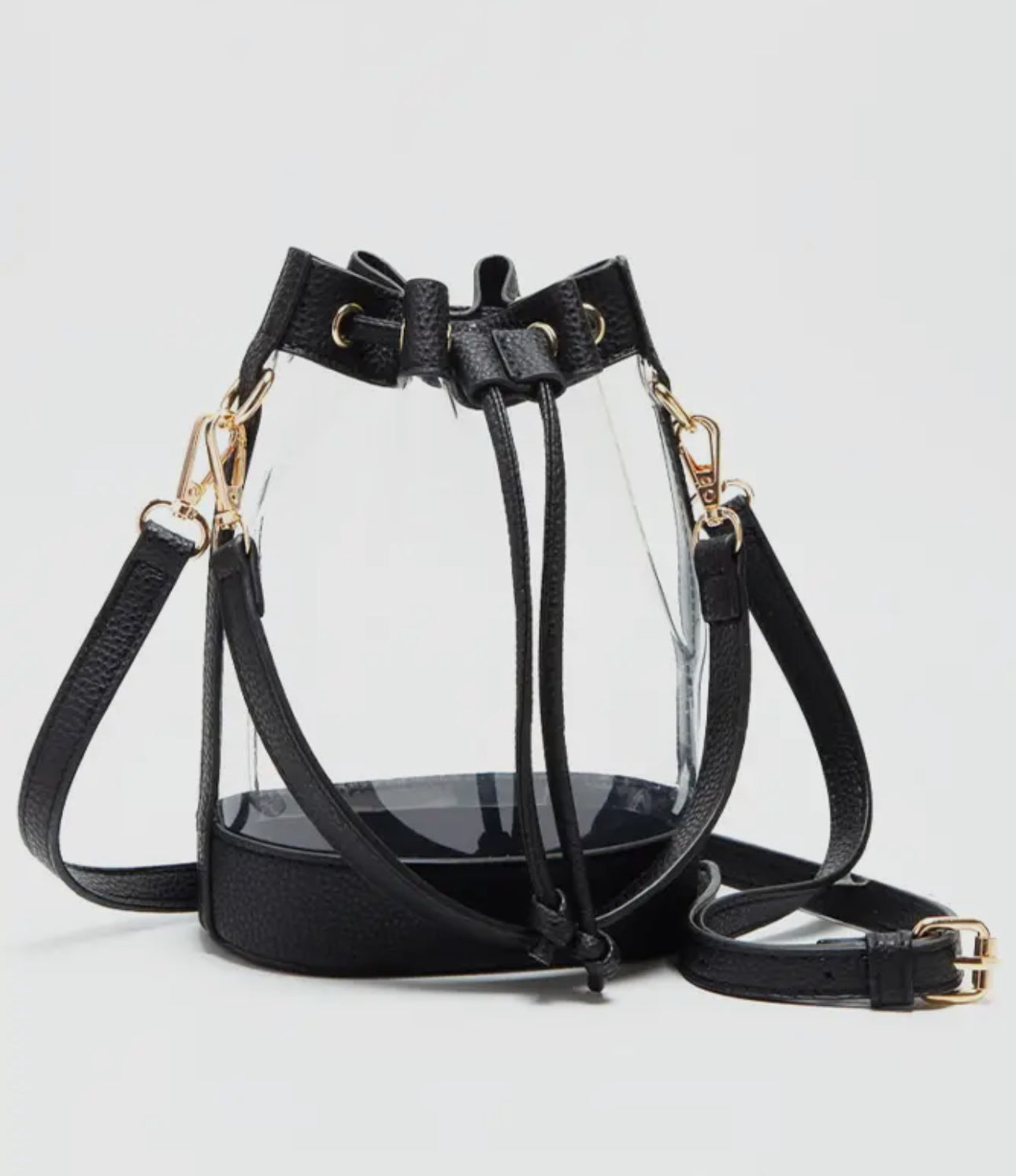 Clear Crossbody Bucket Bag