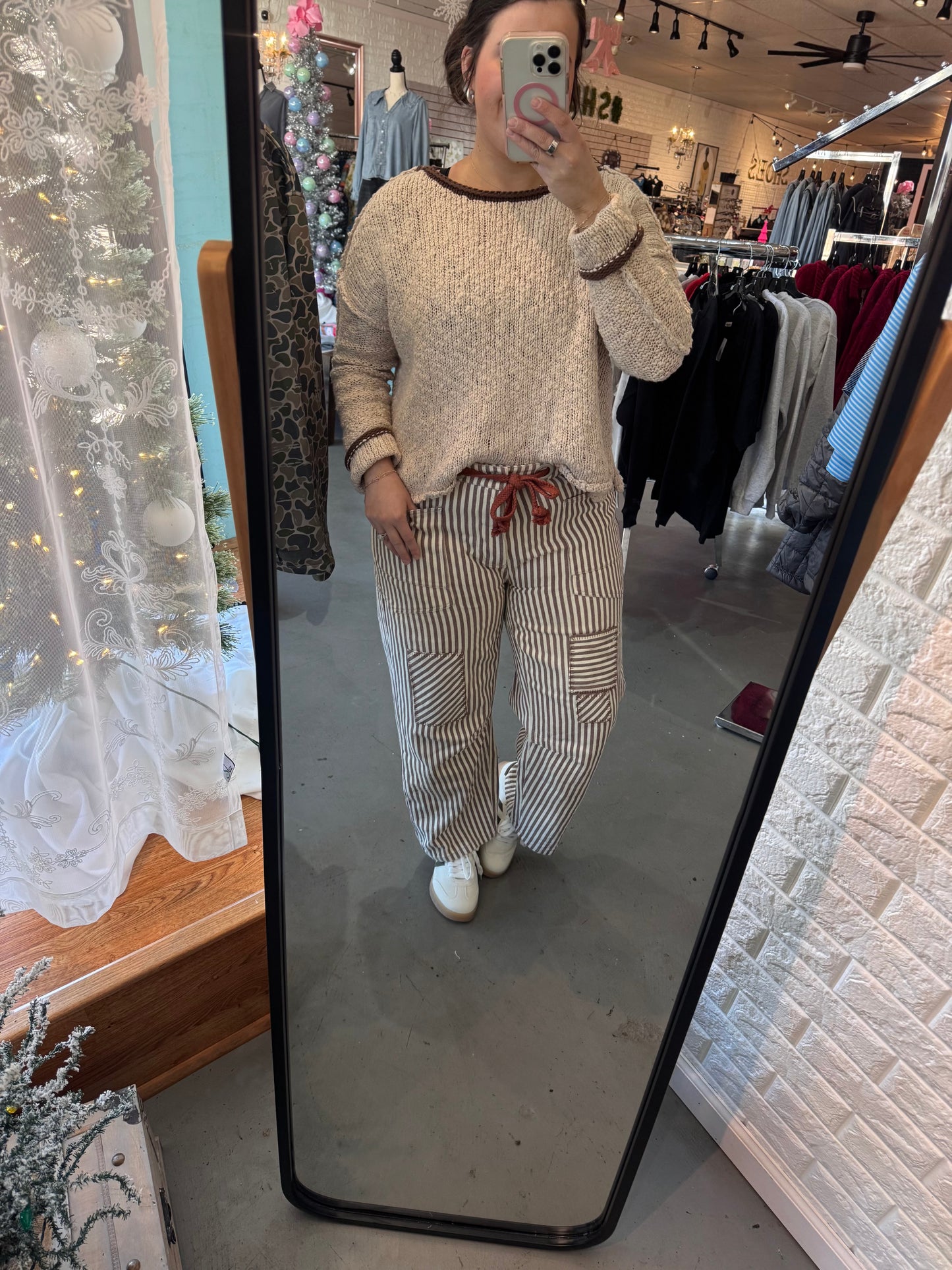 Patchwork Barrel Jeans