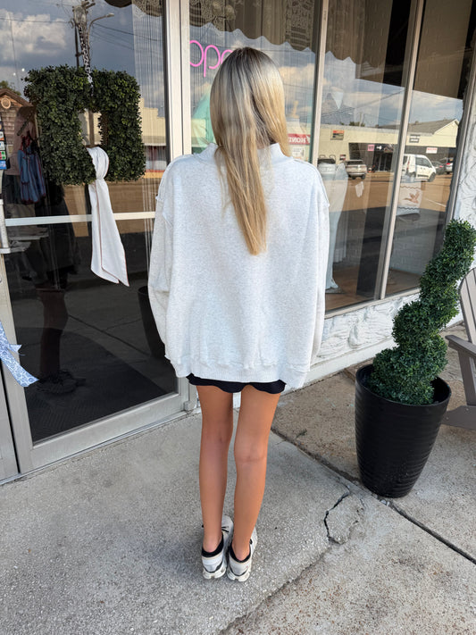 Duck Embroidered Mockneck