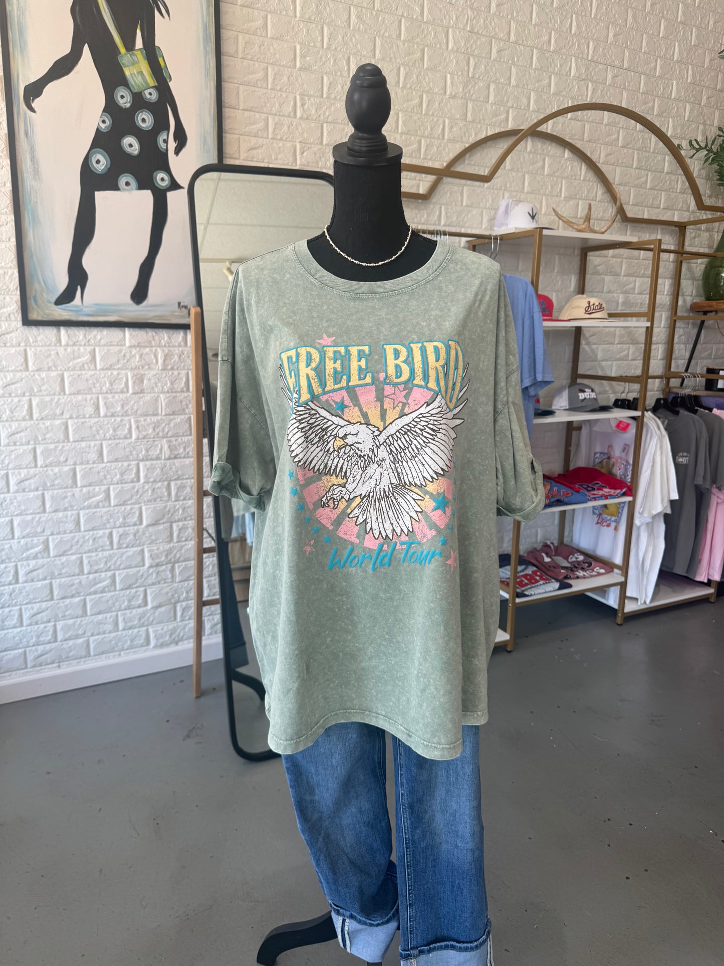 Free Bird Graphic Tee - Plus