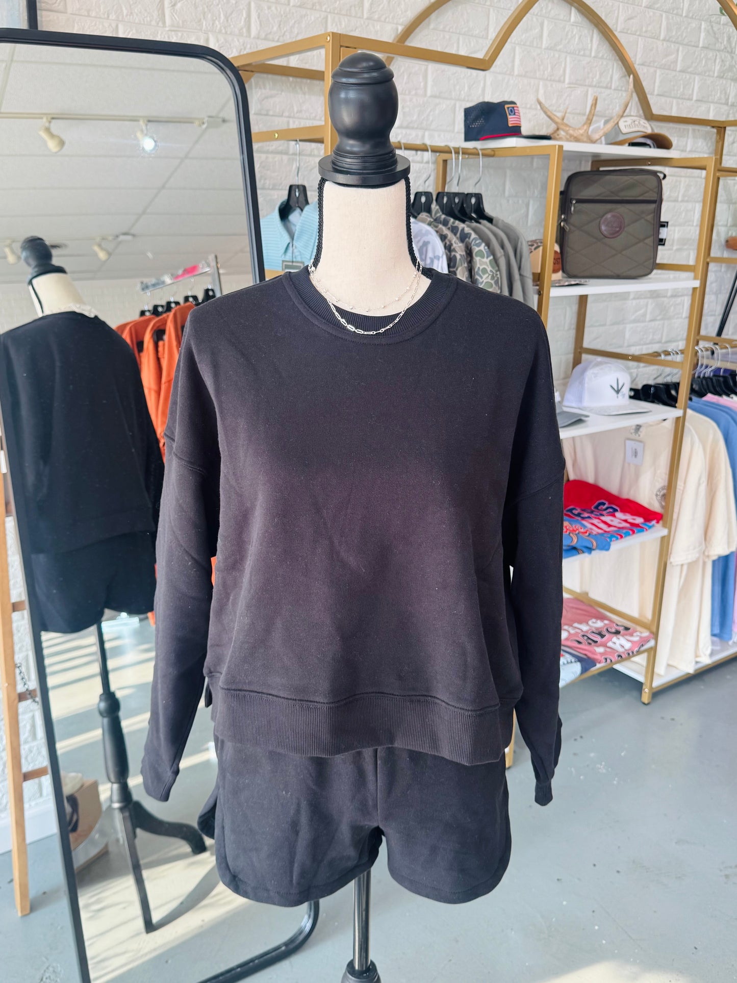 Sweatshirt and Shorts Set