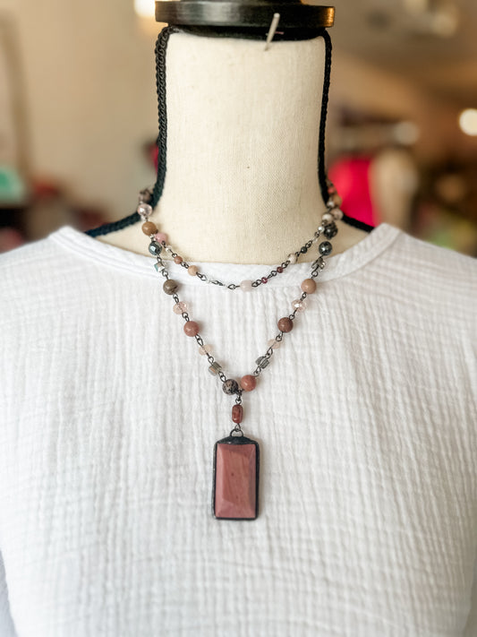 Lexi Mauve necklace