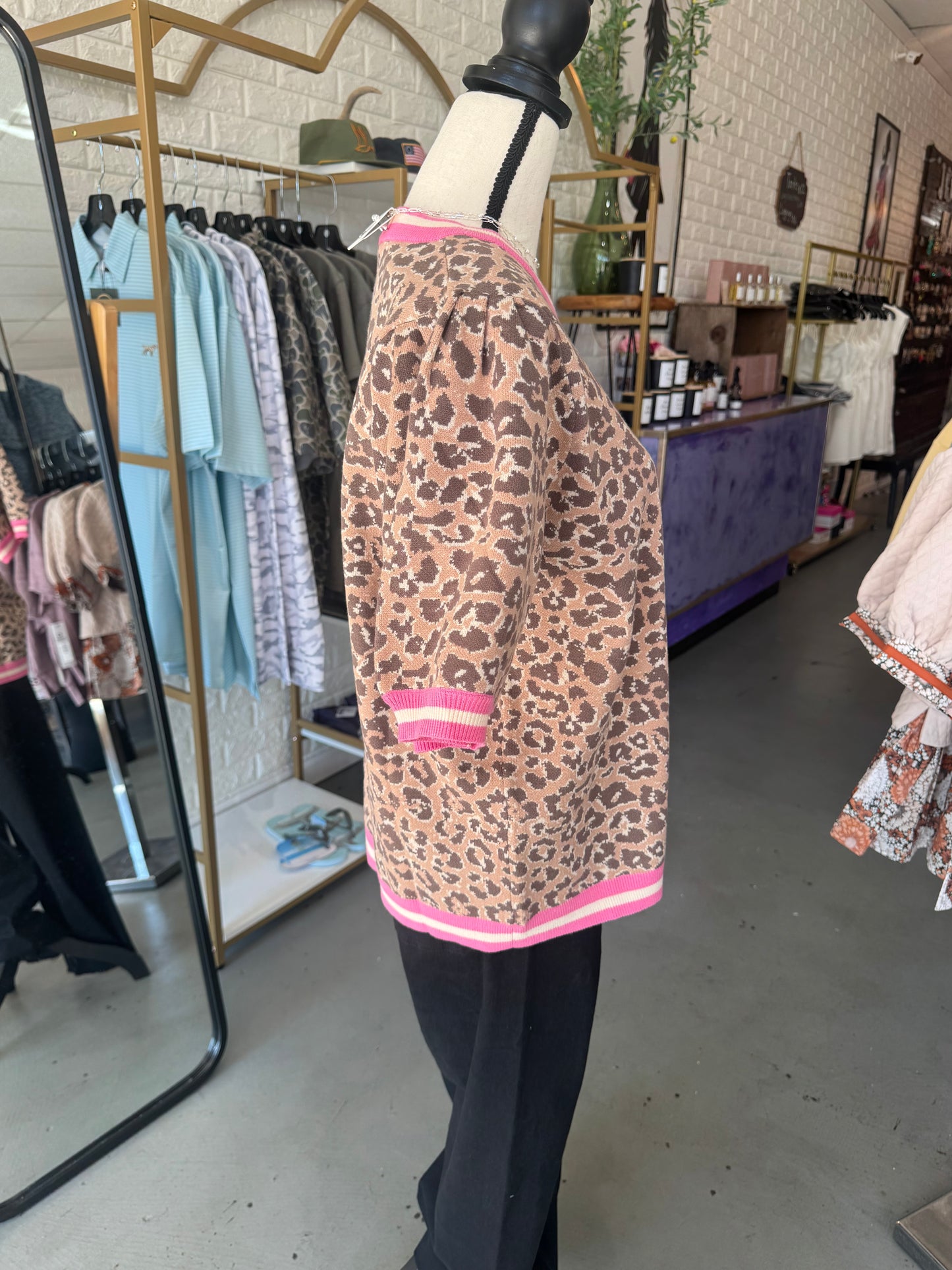 Leopard Sweater- Plus