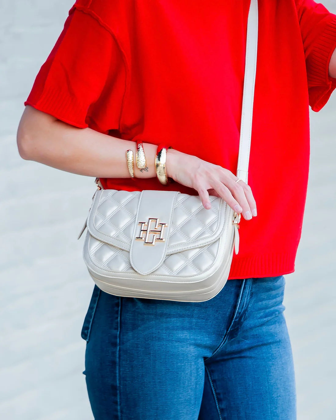 Griffin Crossbody - Pearl