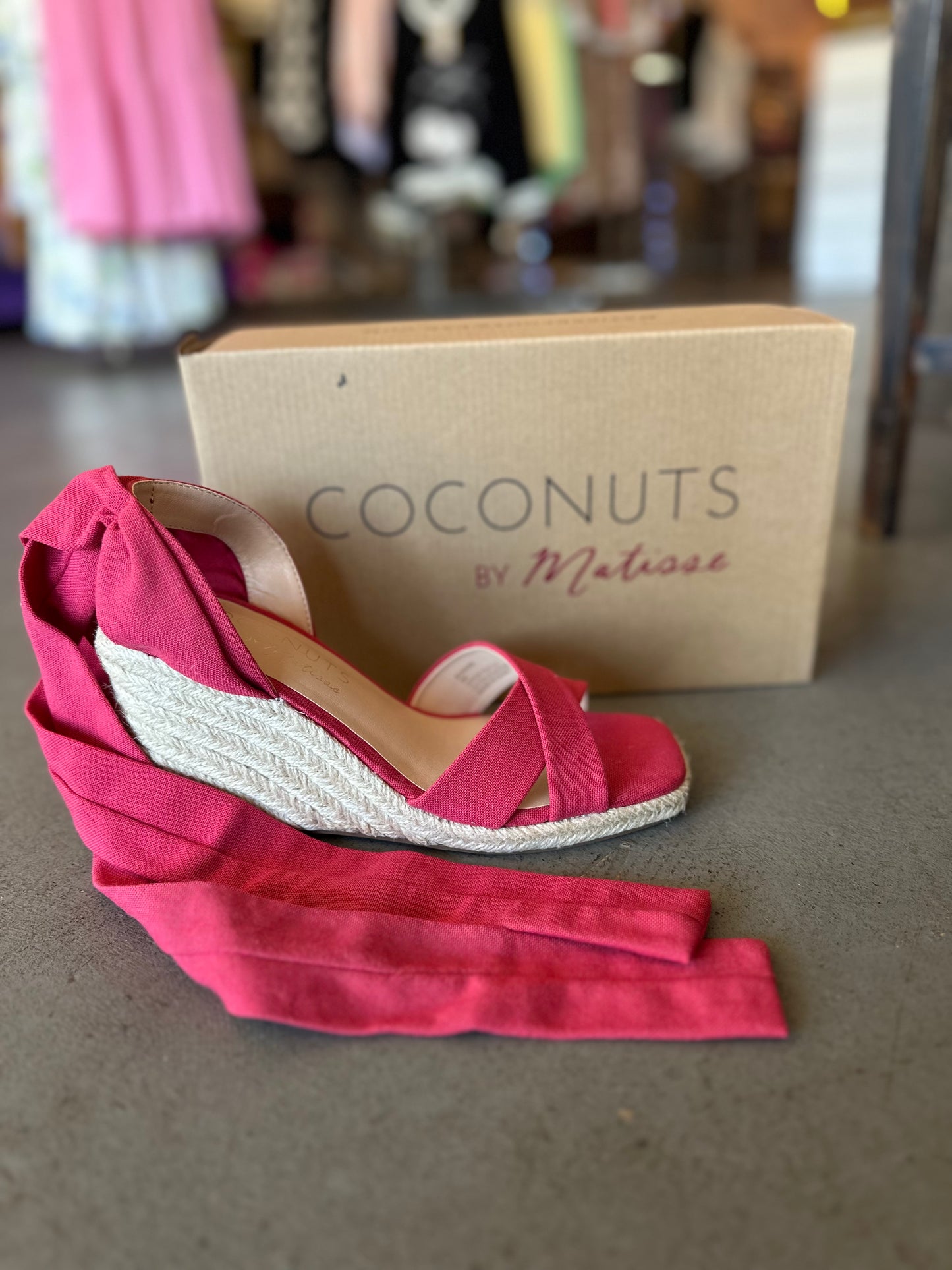 Bonaire cherry red wedge- Matisse