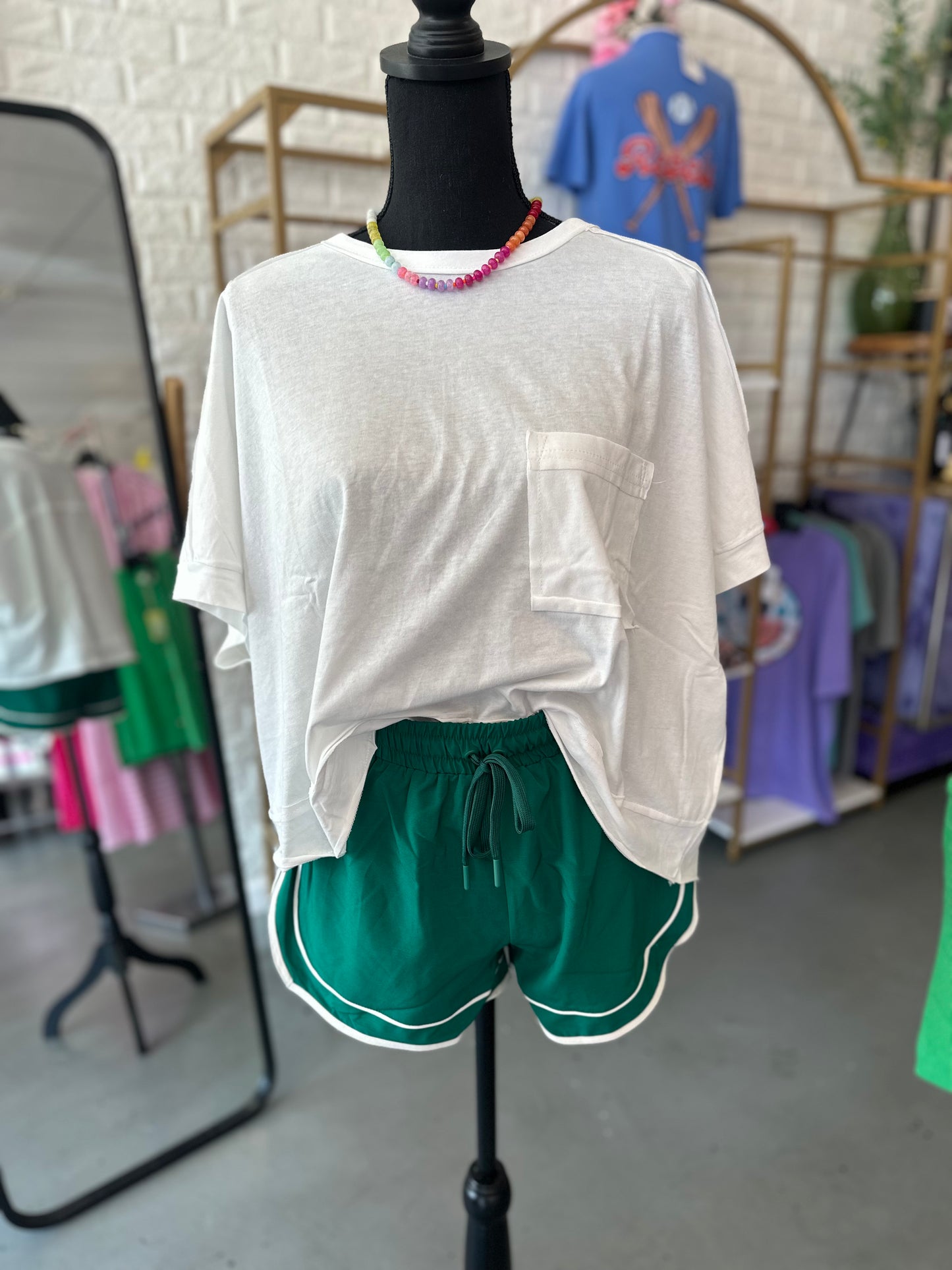 Kelly Green Athletic Shorts