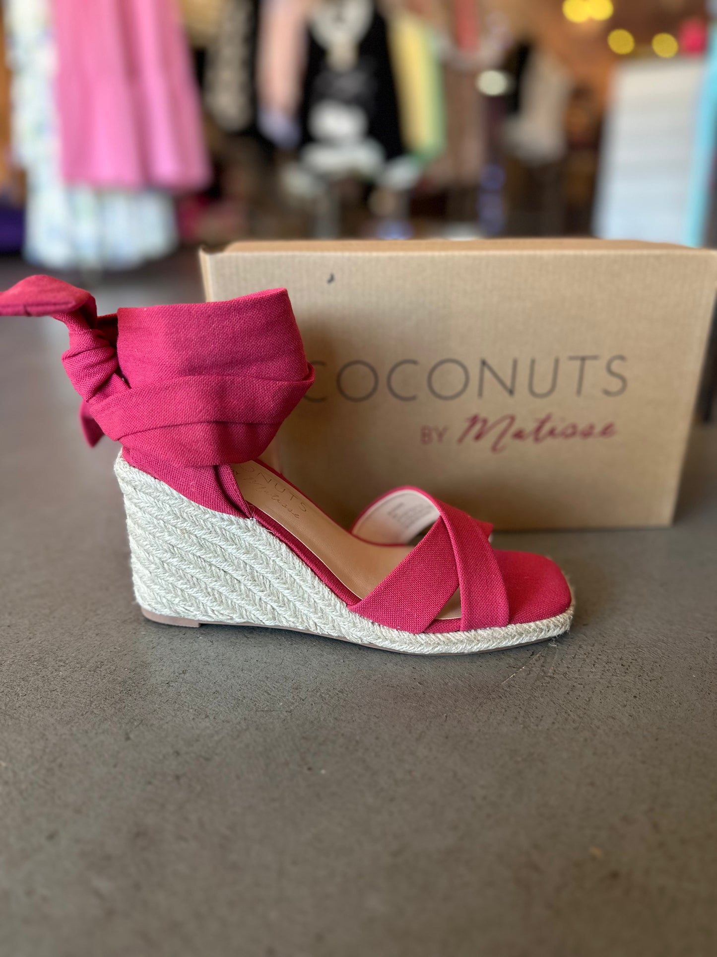 Bonaire cherry red wedge- Matisse