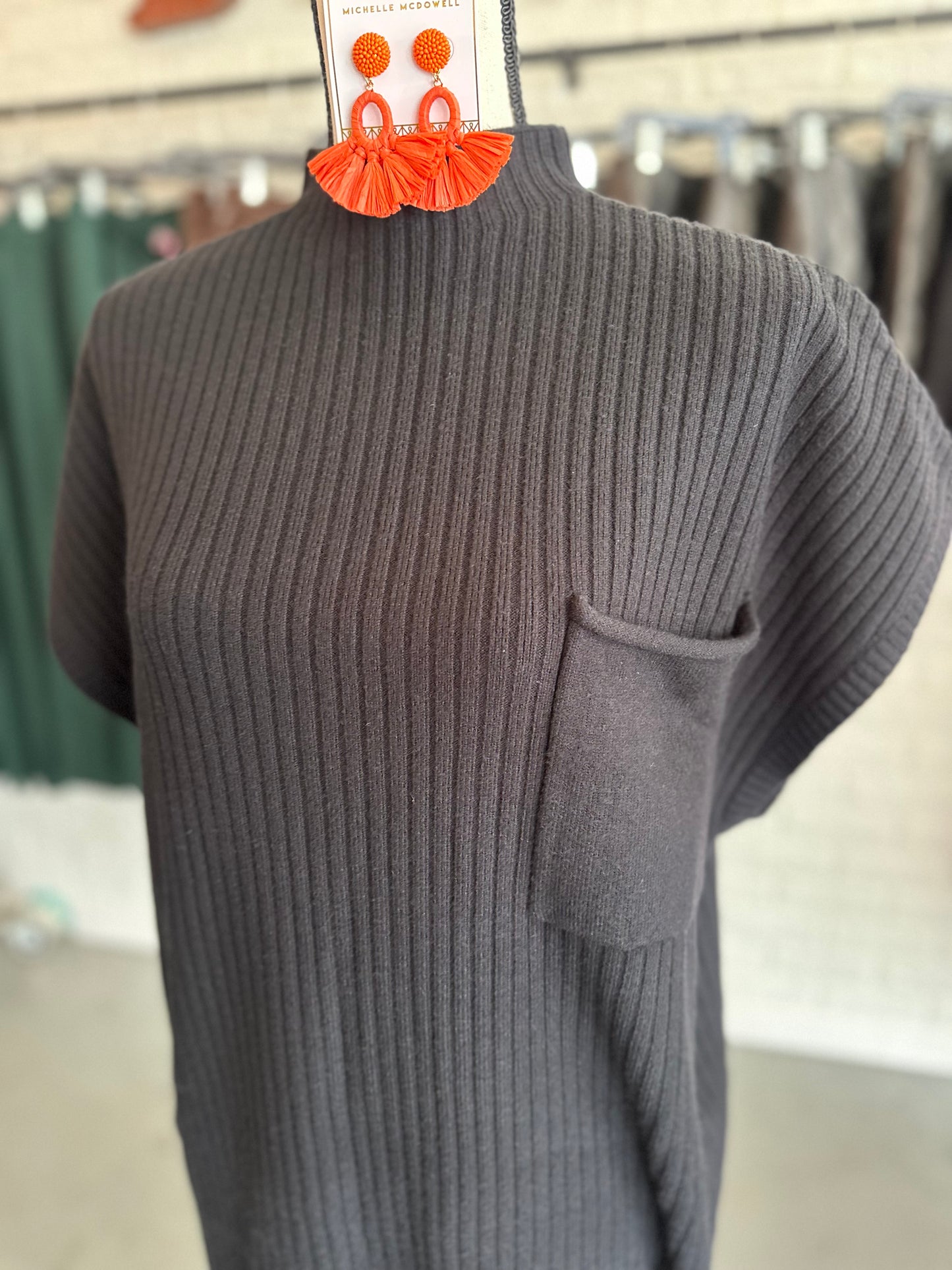 Black sweater dress- plus size