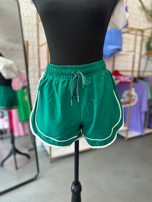 Kelly Green Athletic Shorts