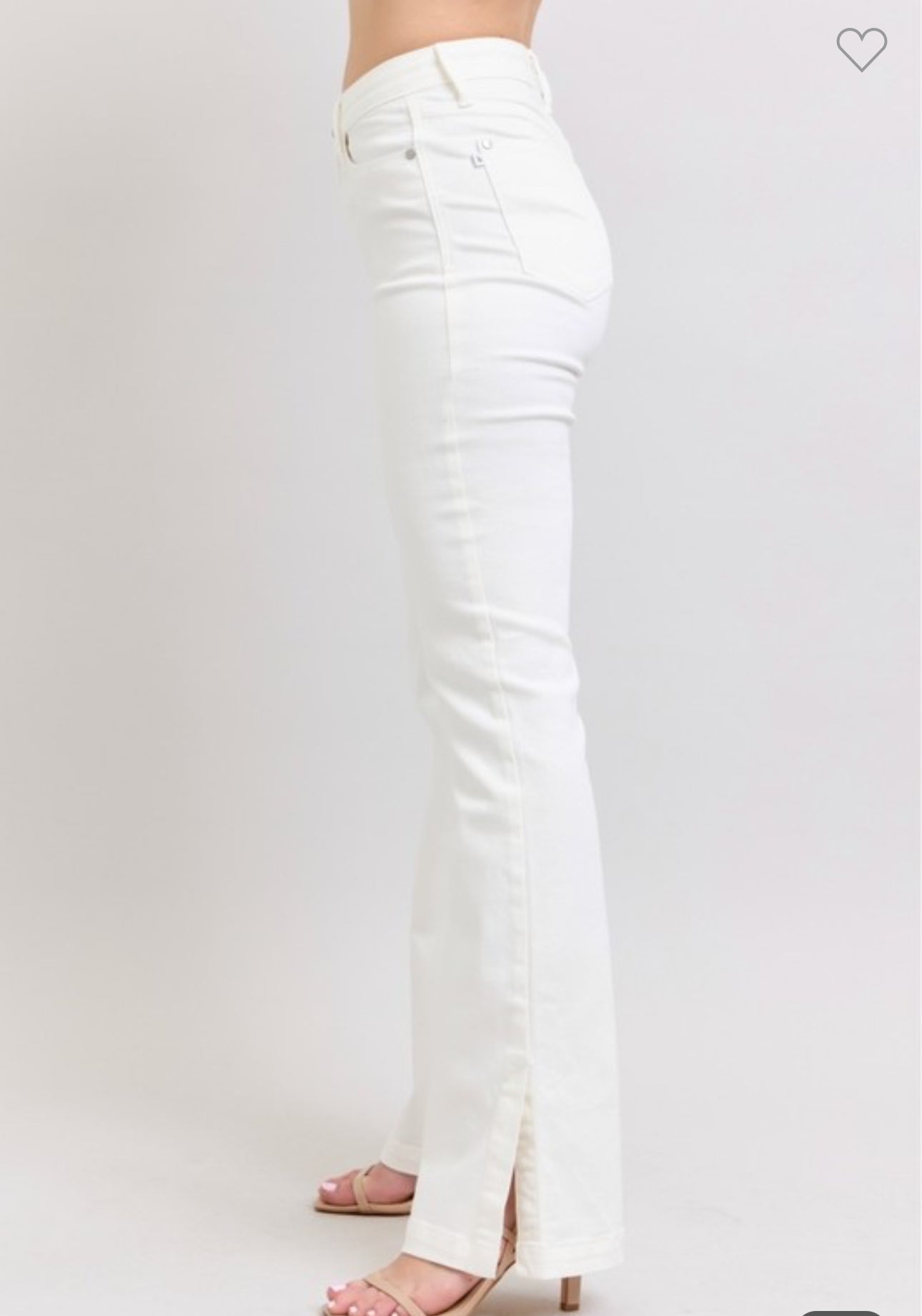 JB white denim boot cut