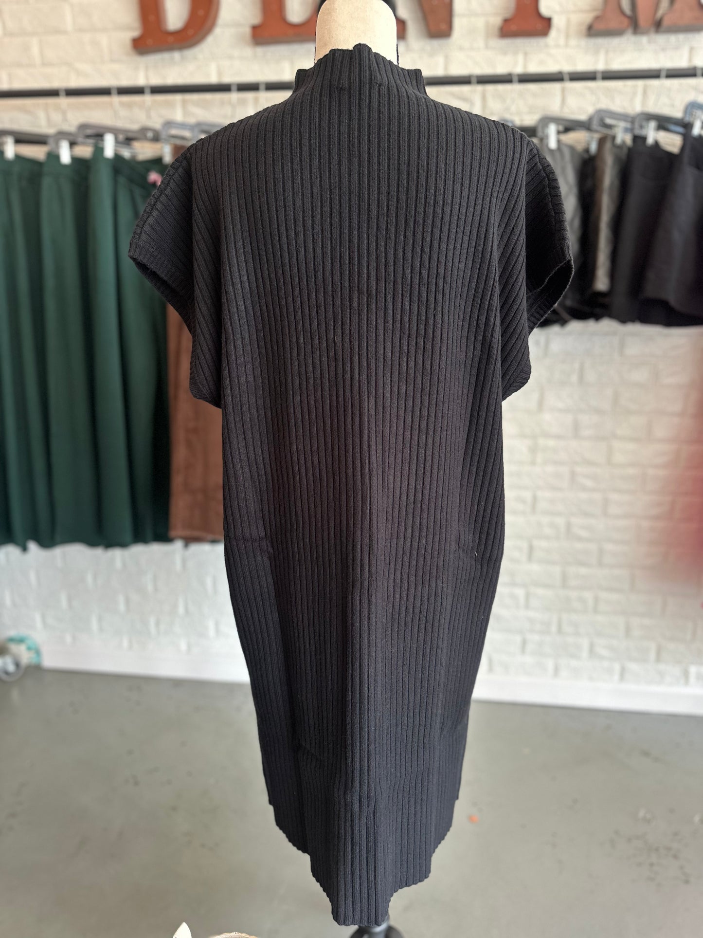 Black sweater dress- plus size