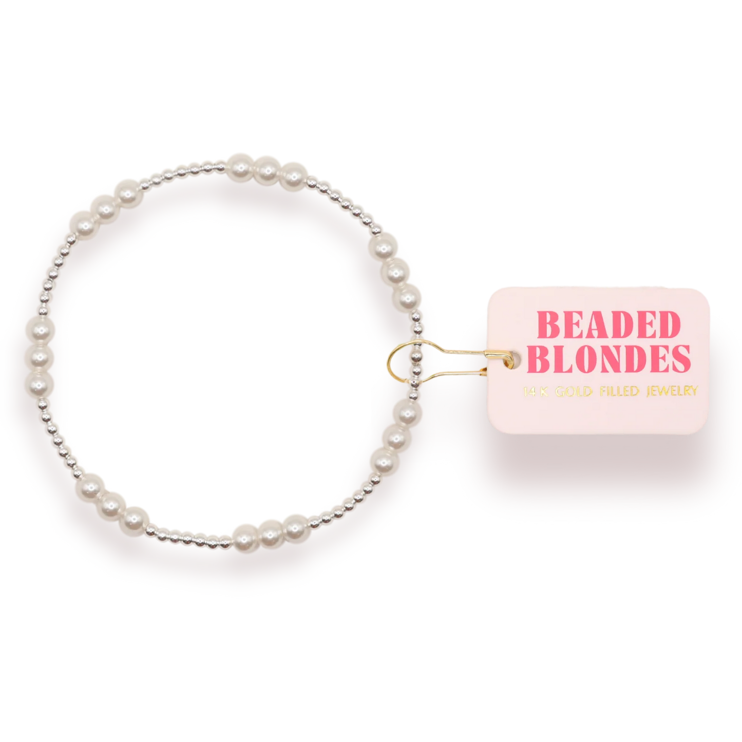 ILY Pearl Silver Bracelet