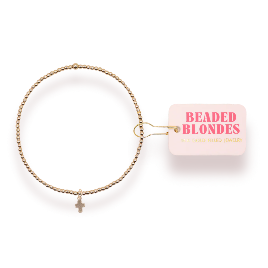 Mini Cross Charm Bracelet