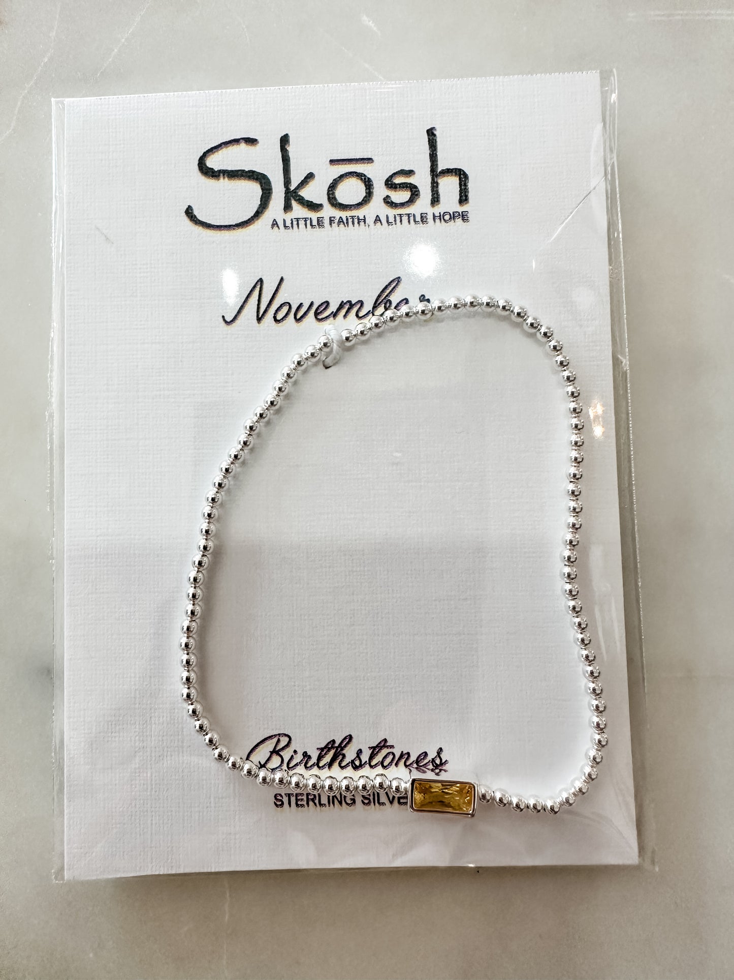Skosh birthstone bracelets