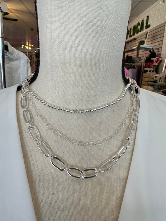 Layered chain necklace