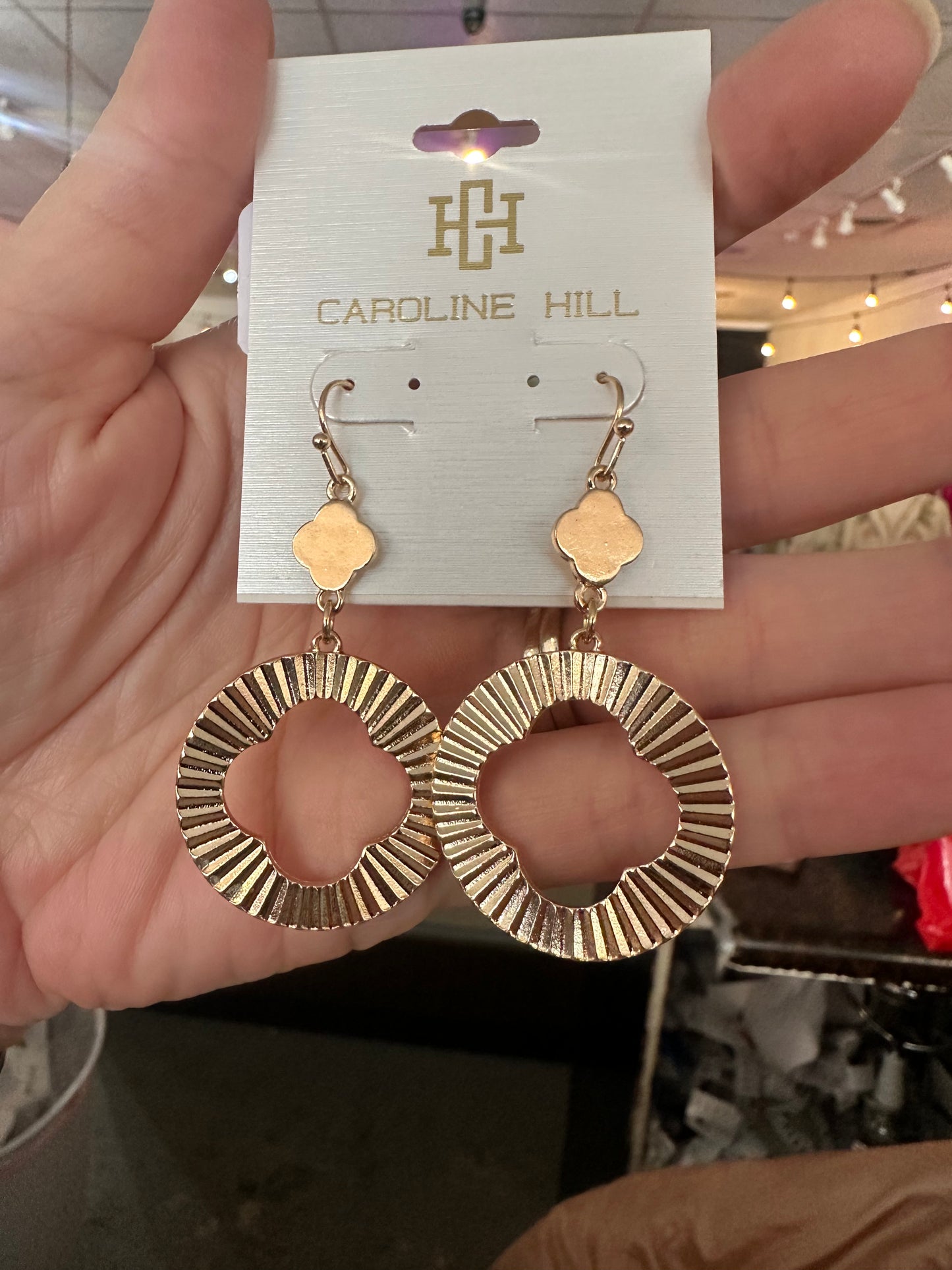 CH open clover earring