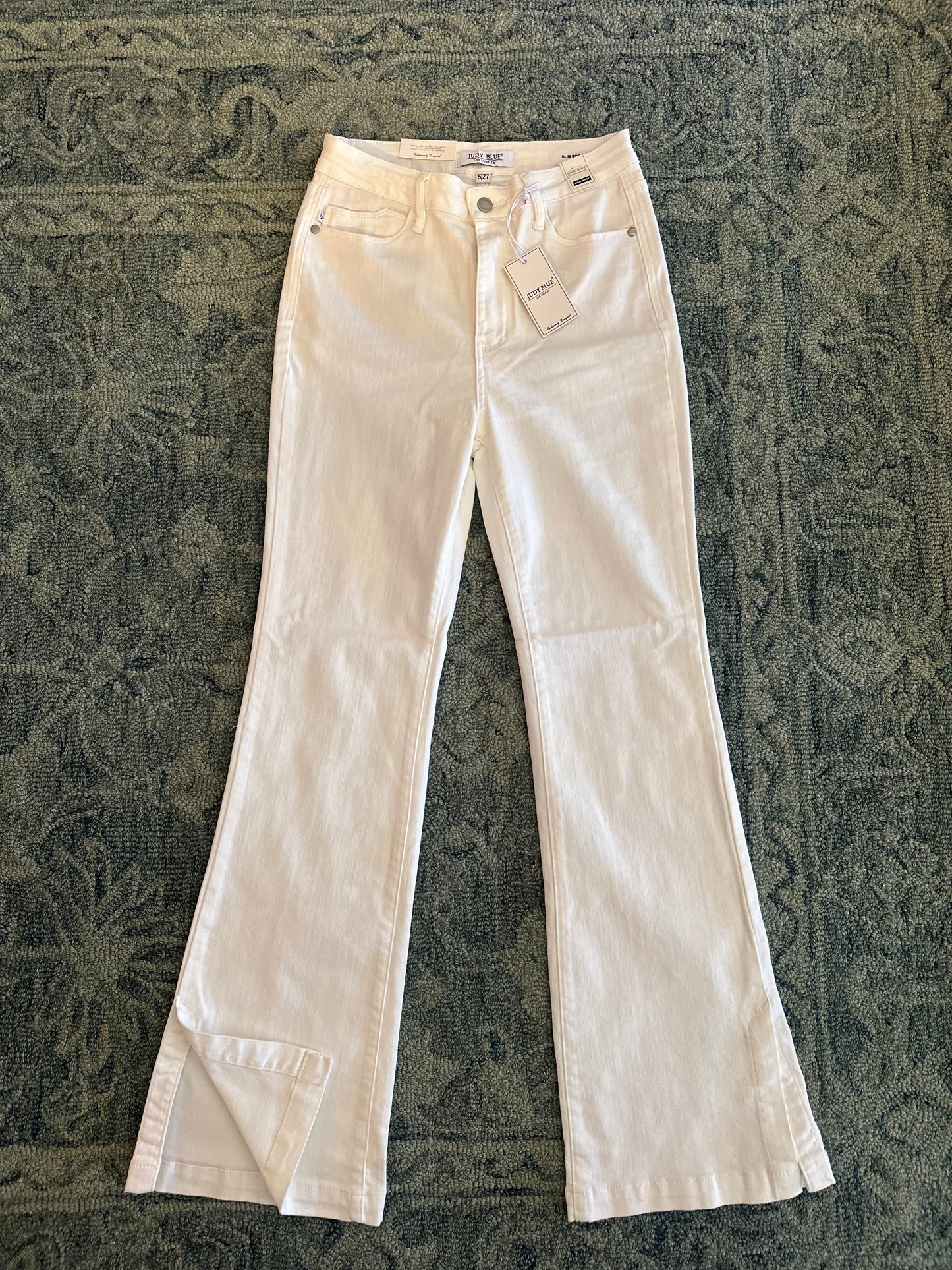 JB white denim boot cut