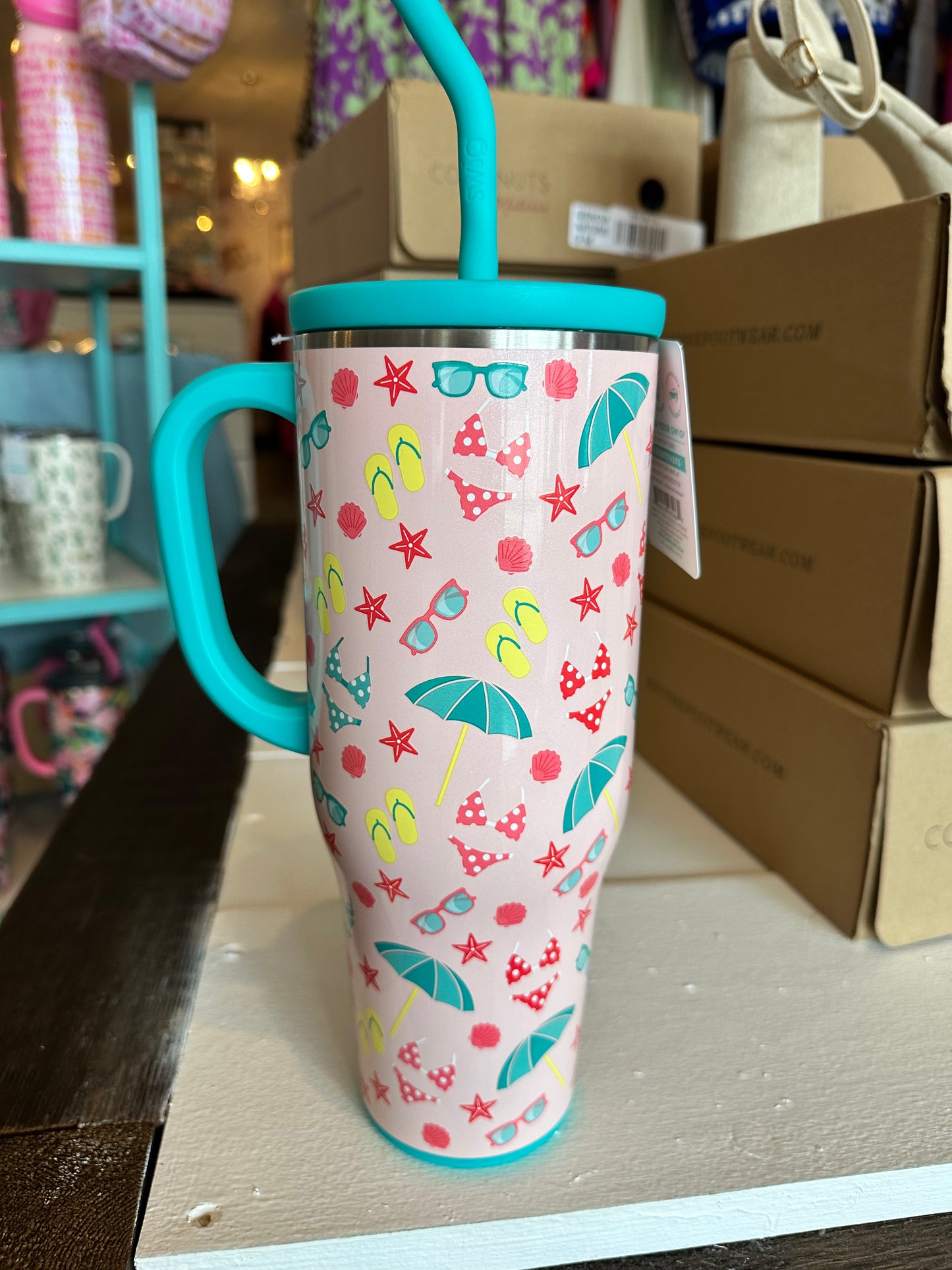 Swig errbody at the beach mug 40oz