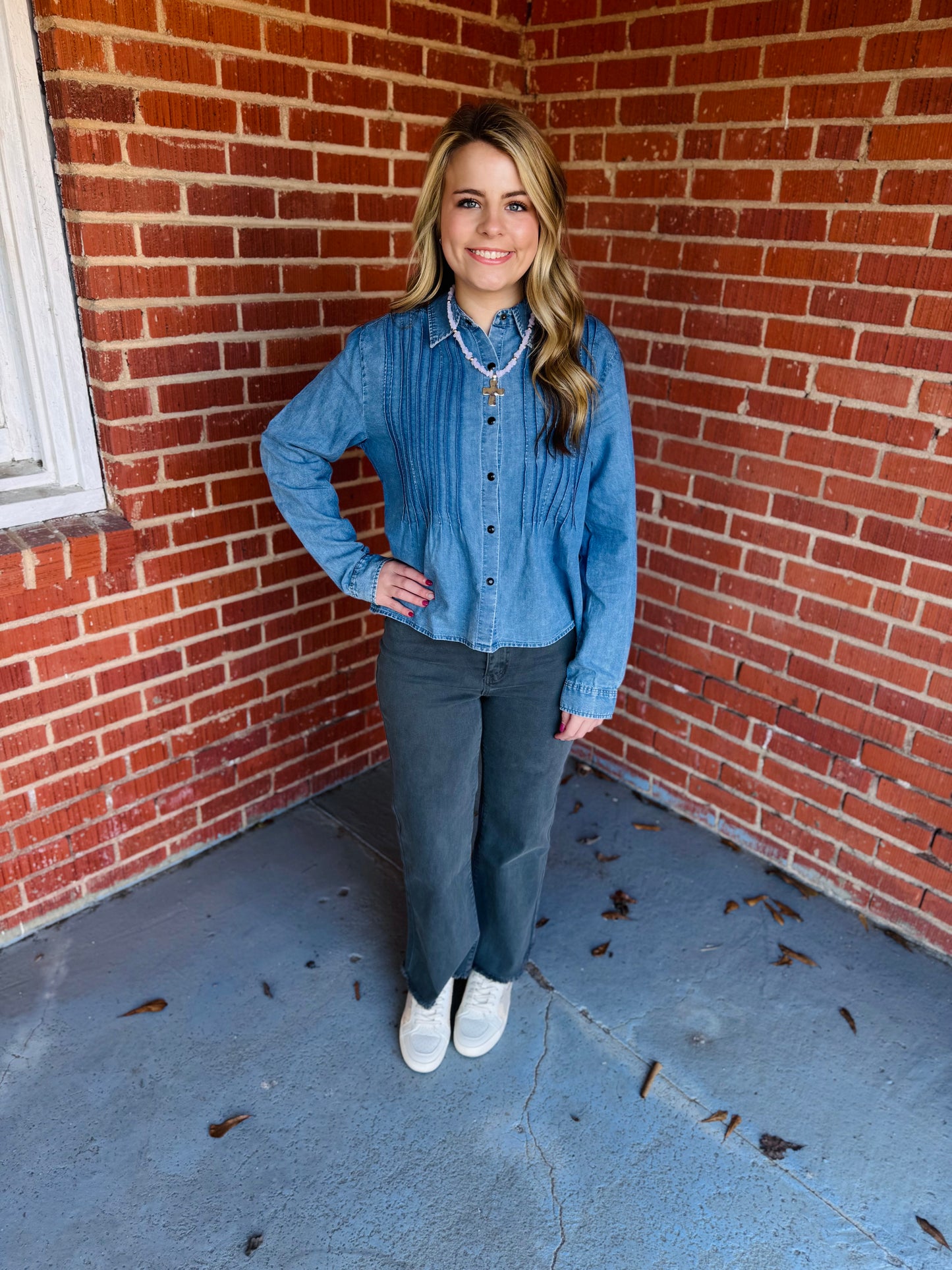 Southern Trail Denim Top