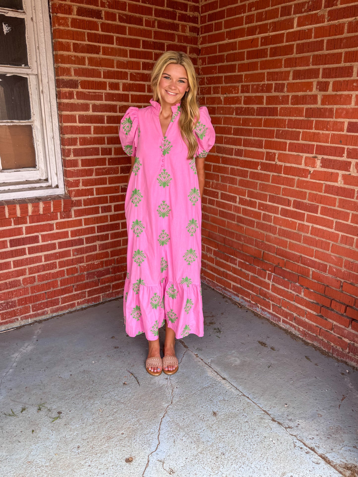 Sweet Watermelon Midi Dress