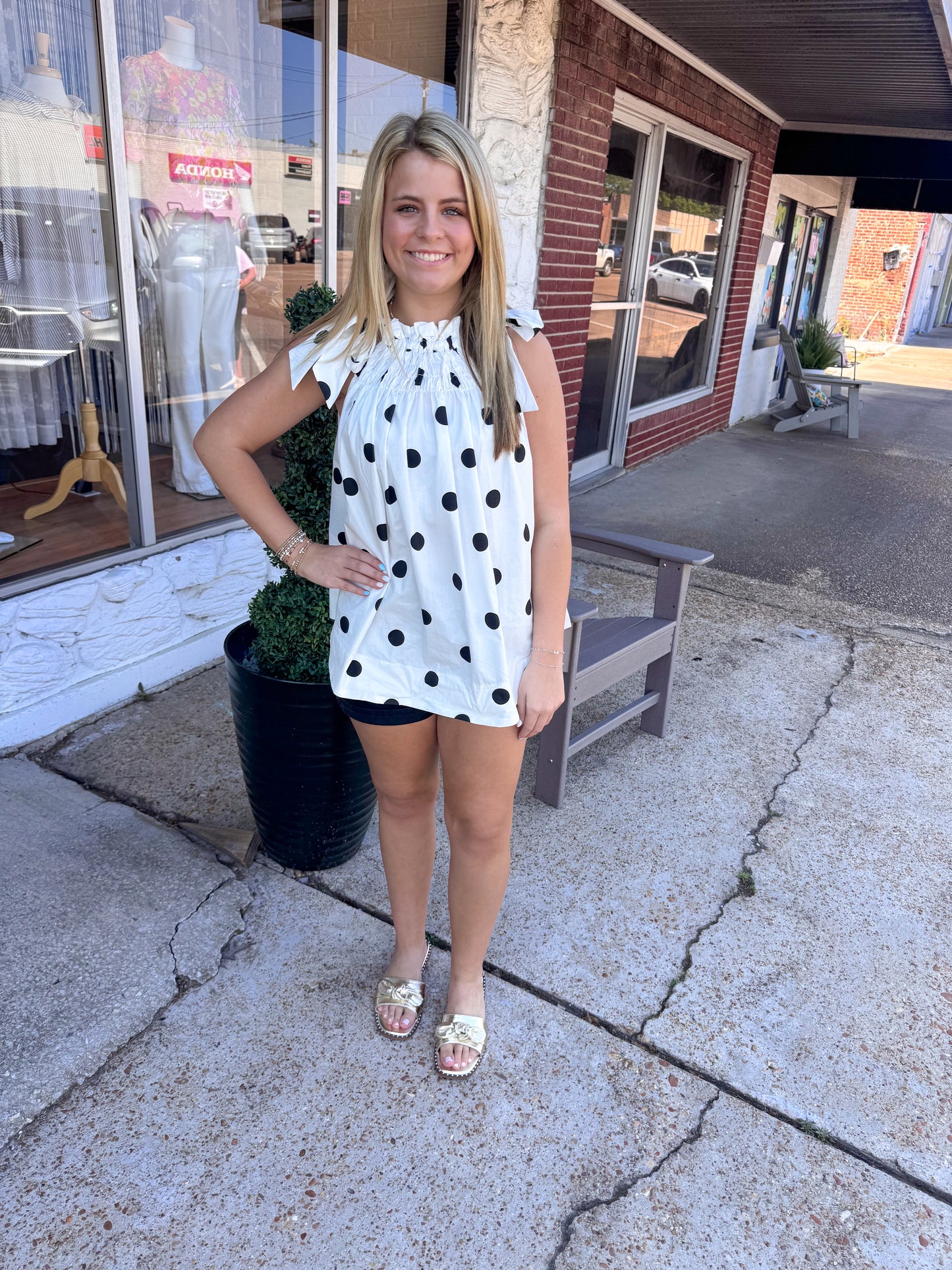 Simply Spotted Top