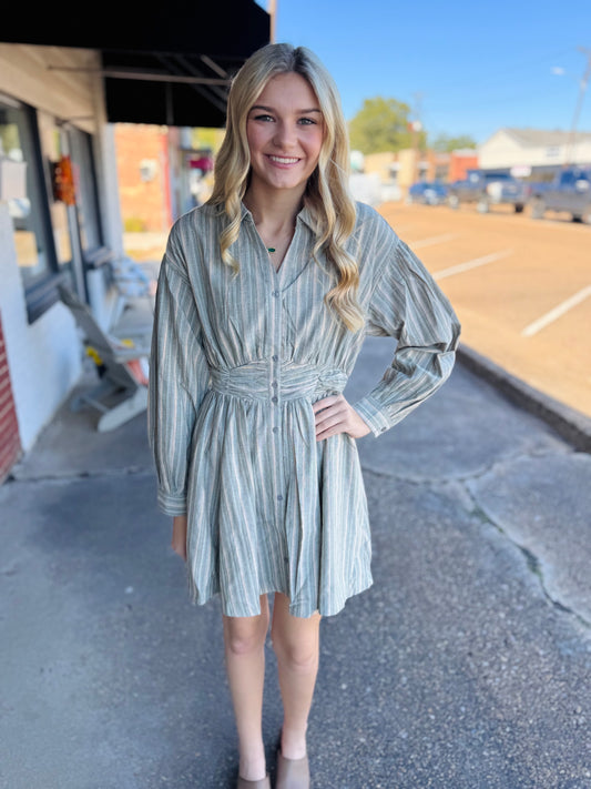 Buttoned Up Beauty Dress