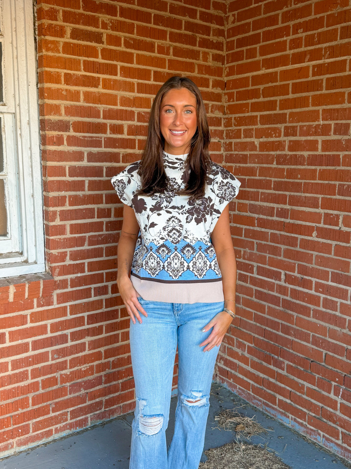 Western Tank Sweater