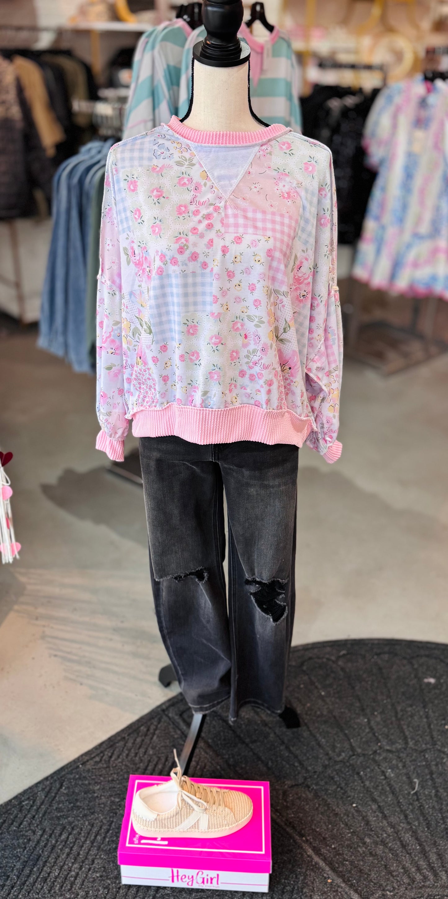 Patchwork Petals Top