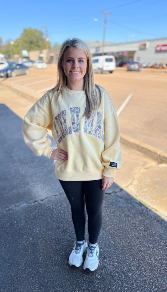 Yellow Camo LuluMac Sweatshirt