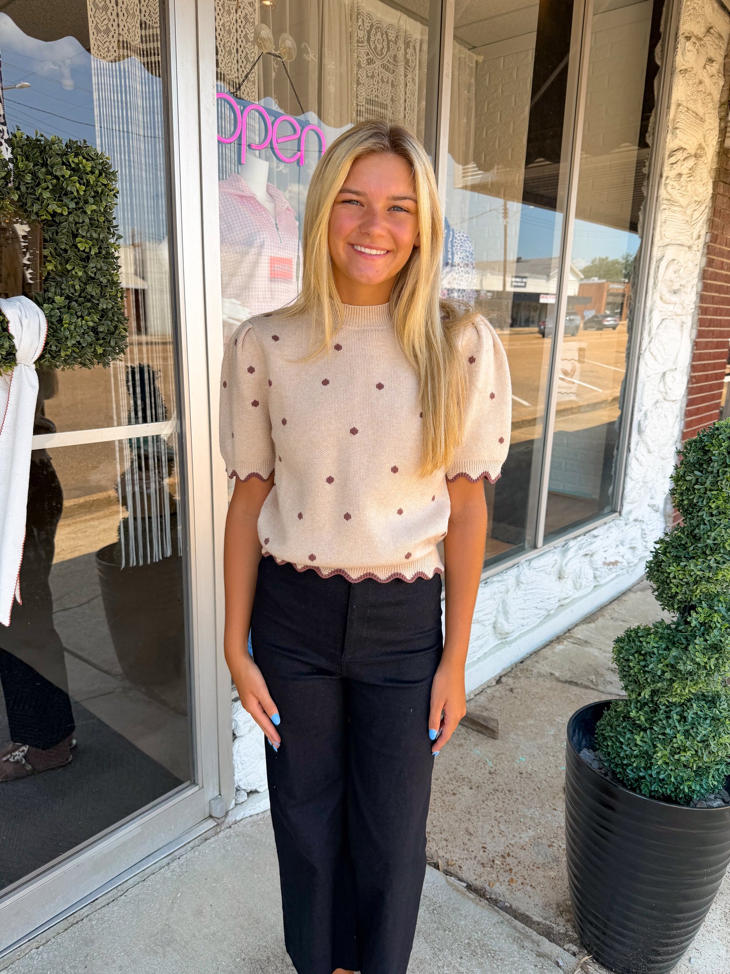 Spotted Scallop Sweater