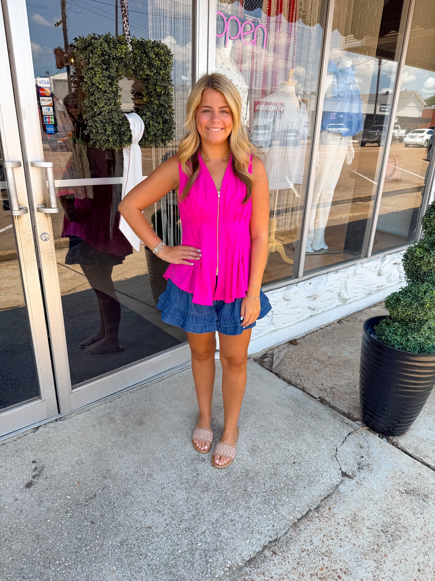 Flamingo Pink Top