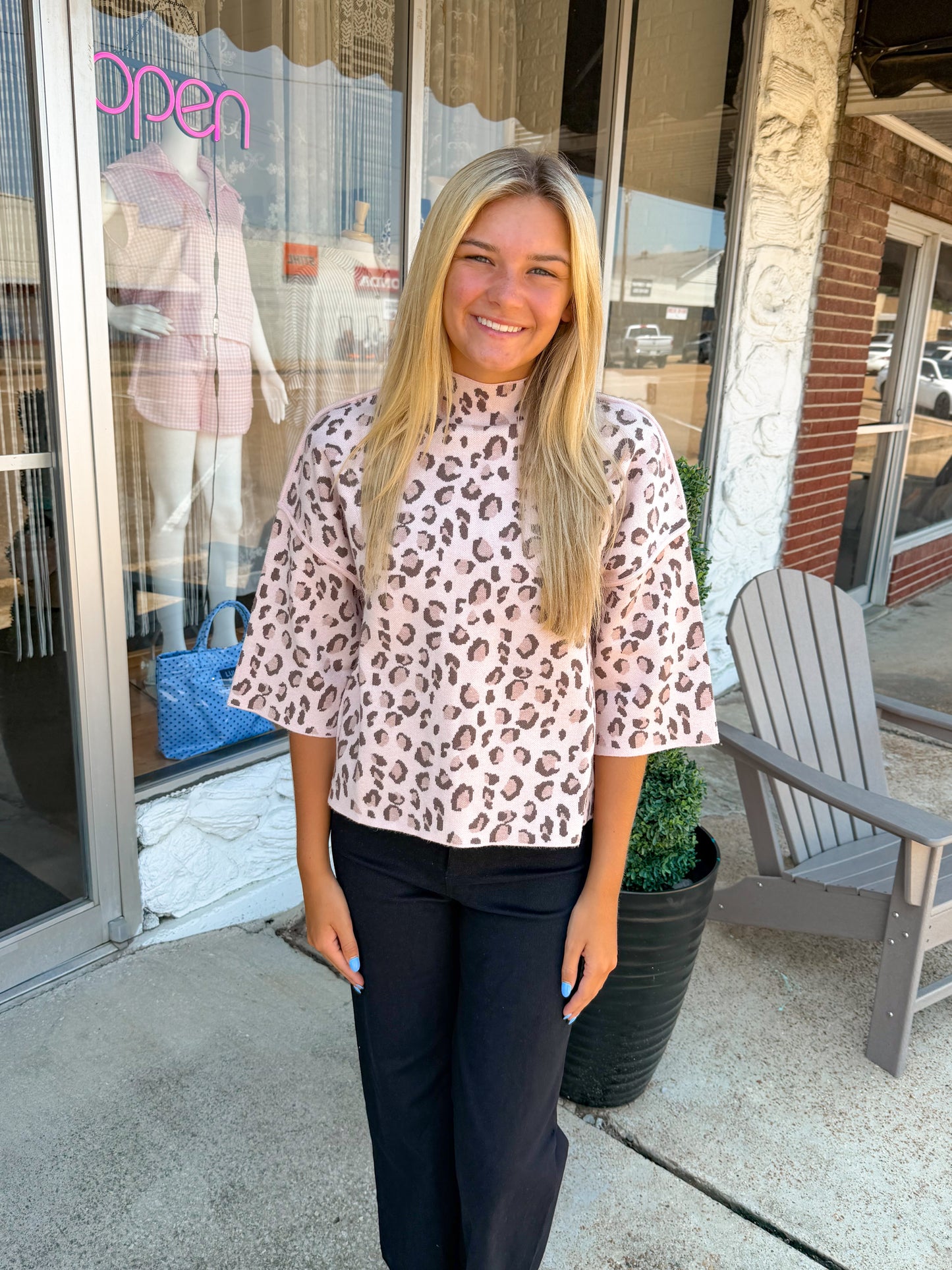 Pretty in Pink Cheetah Sweater