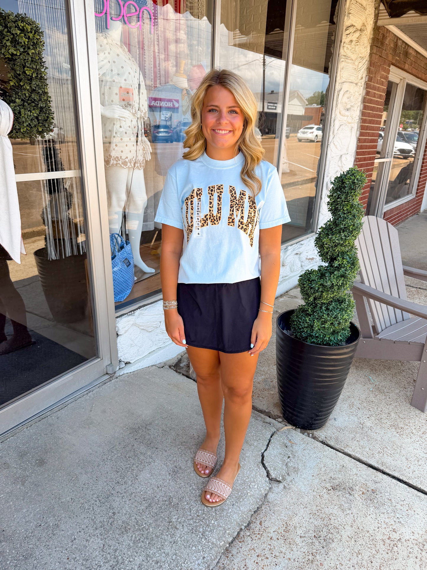 Lulu Mac Blue Cheetah Tee
