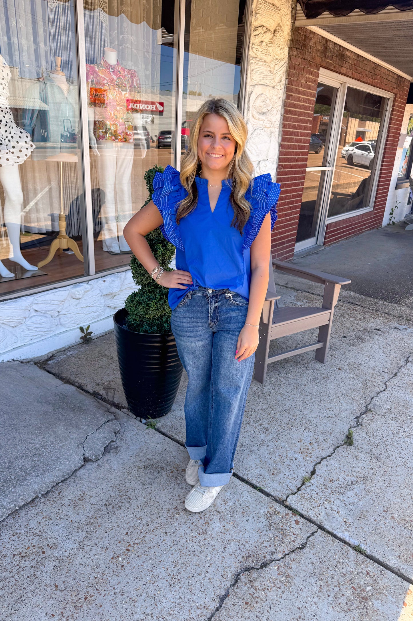 Bold and Blue Top