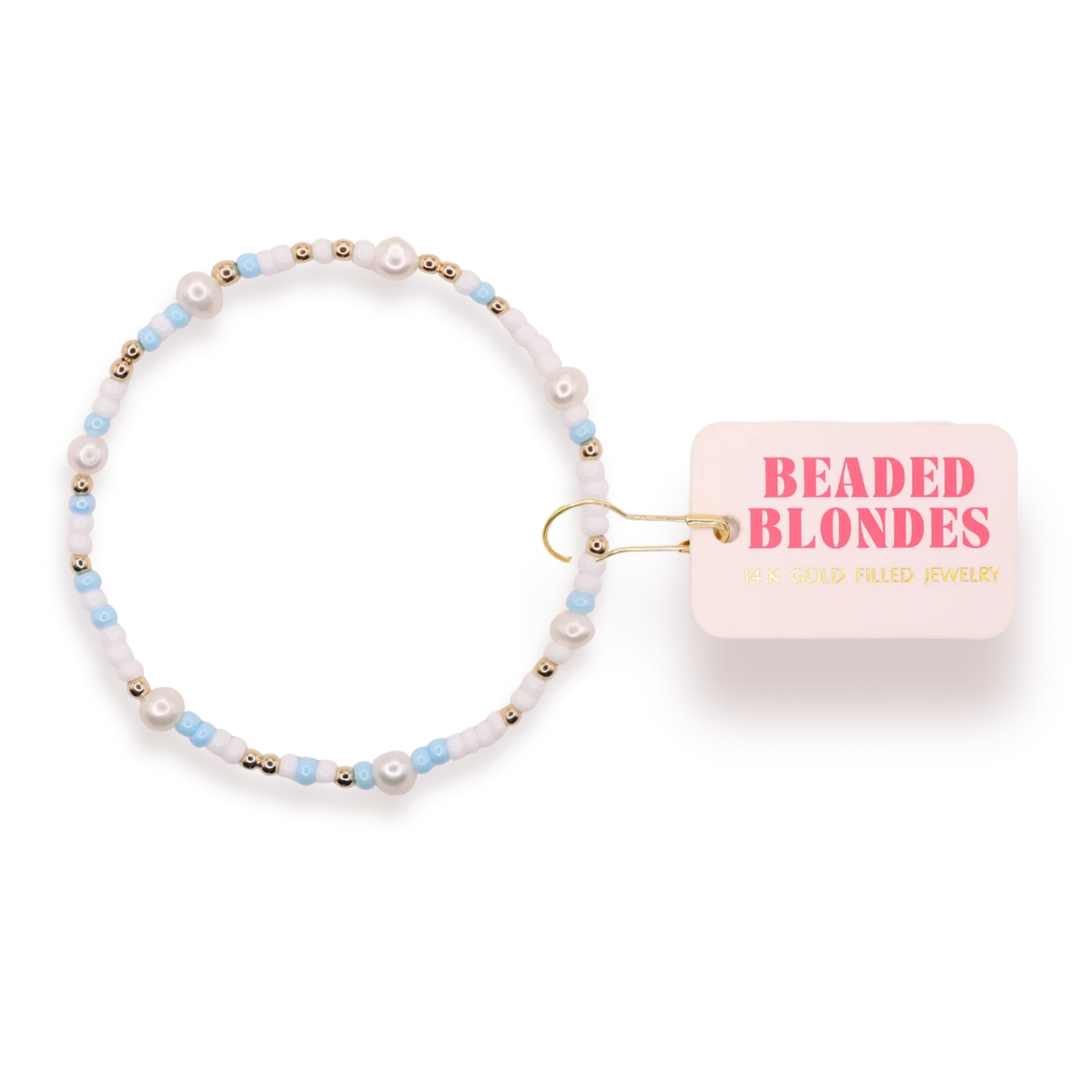 Blue Pearl Sprinkle Bracelet
