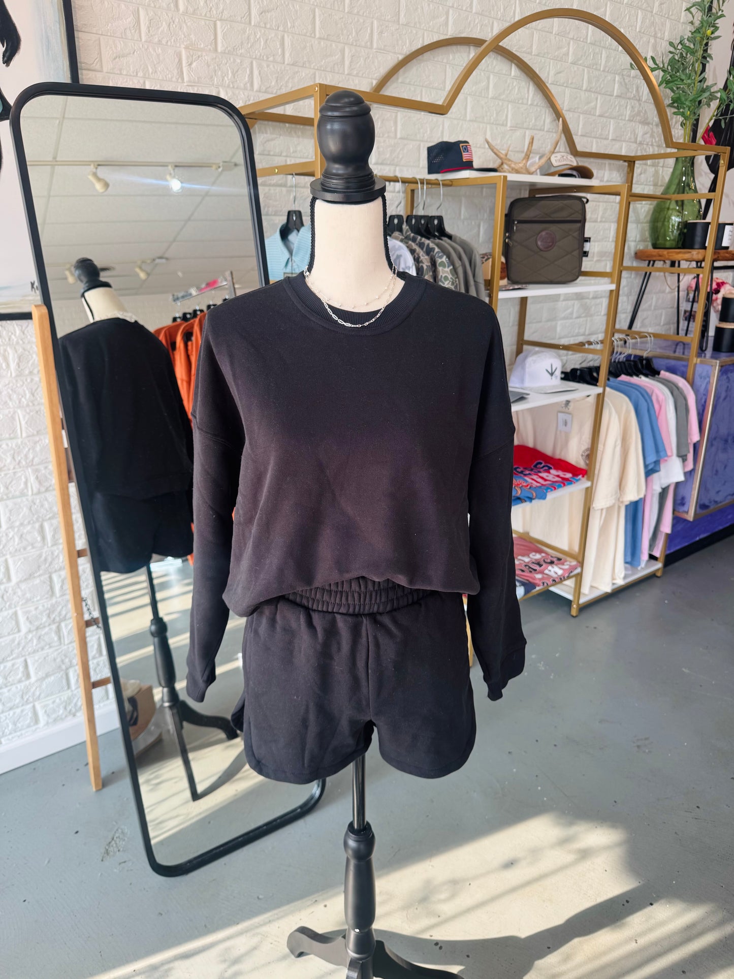 Sweatshirt and Shorts Set