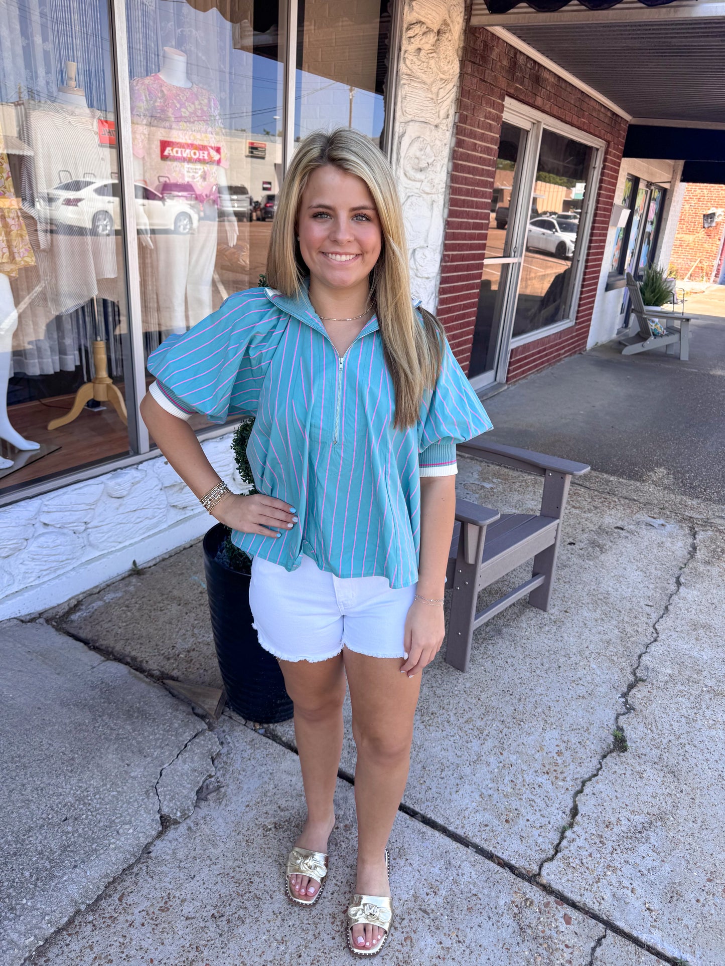 Uptown Stripe Top