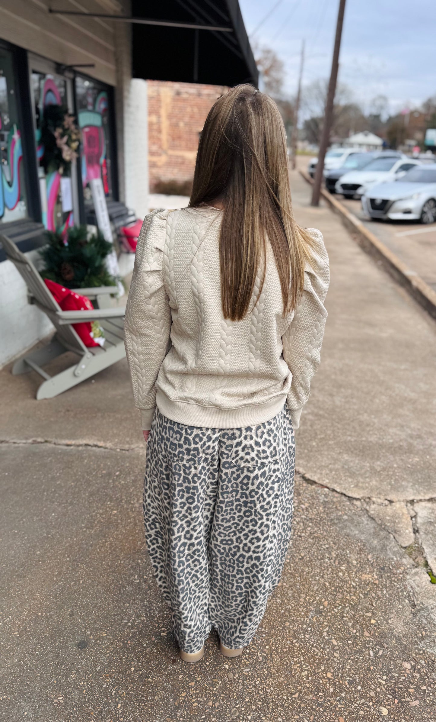 Leopard Barrel Pants
